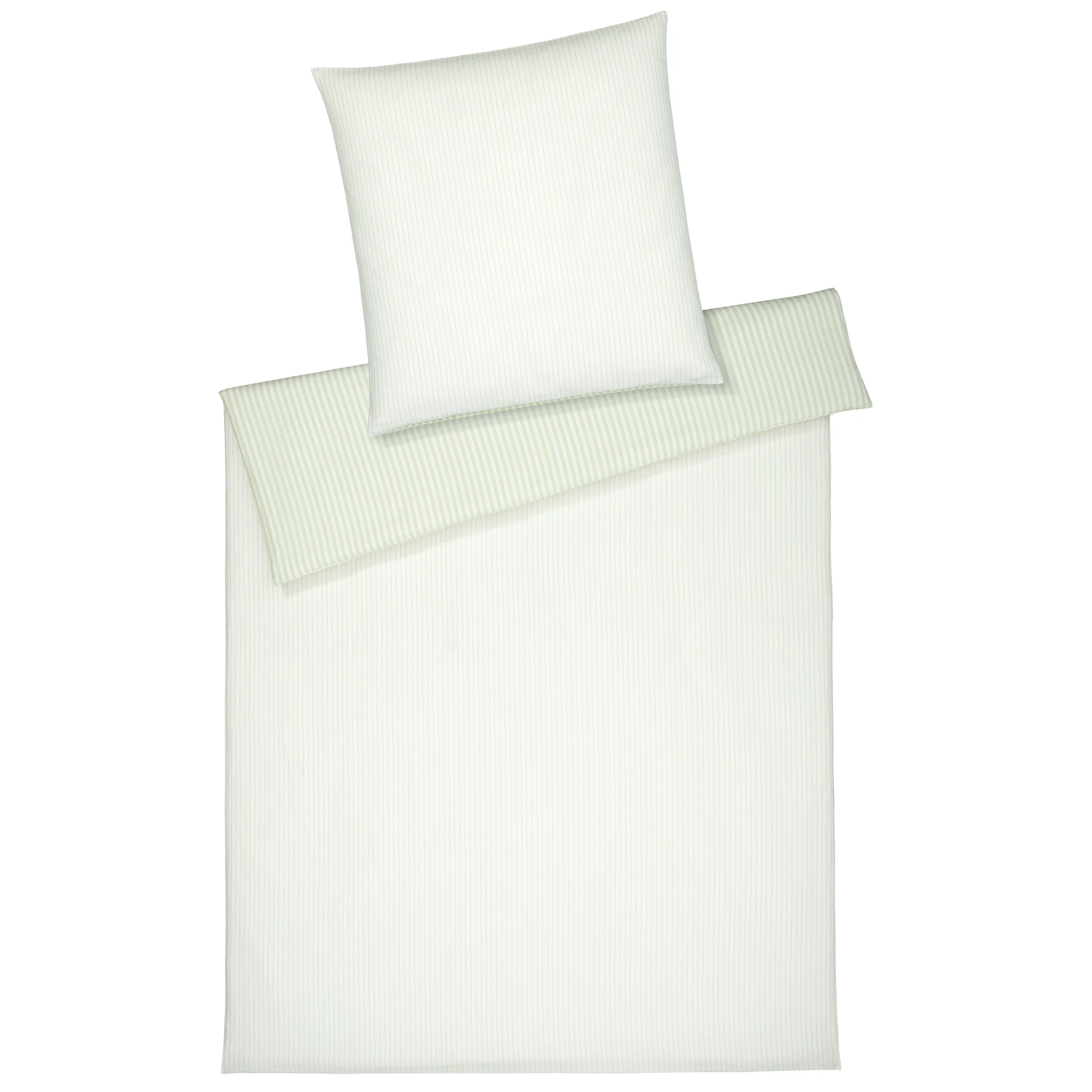 elegante Bettwäsche BOLD Halbleinen Pastellgrün Produktbild elegante Bettwäsche BOLD Halbleinen Pastellgrün
