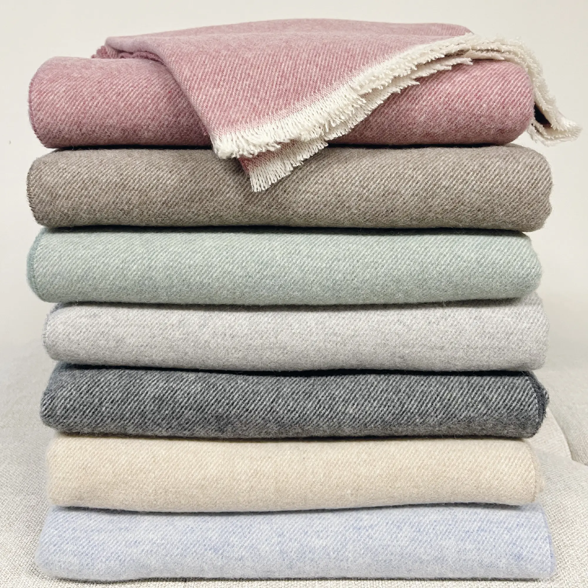 Eskimo Plaid VENEZIA Merinowolle Cashmere Bleu