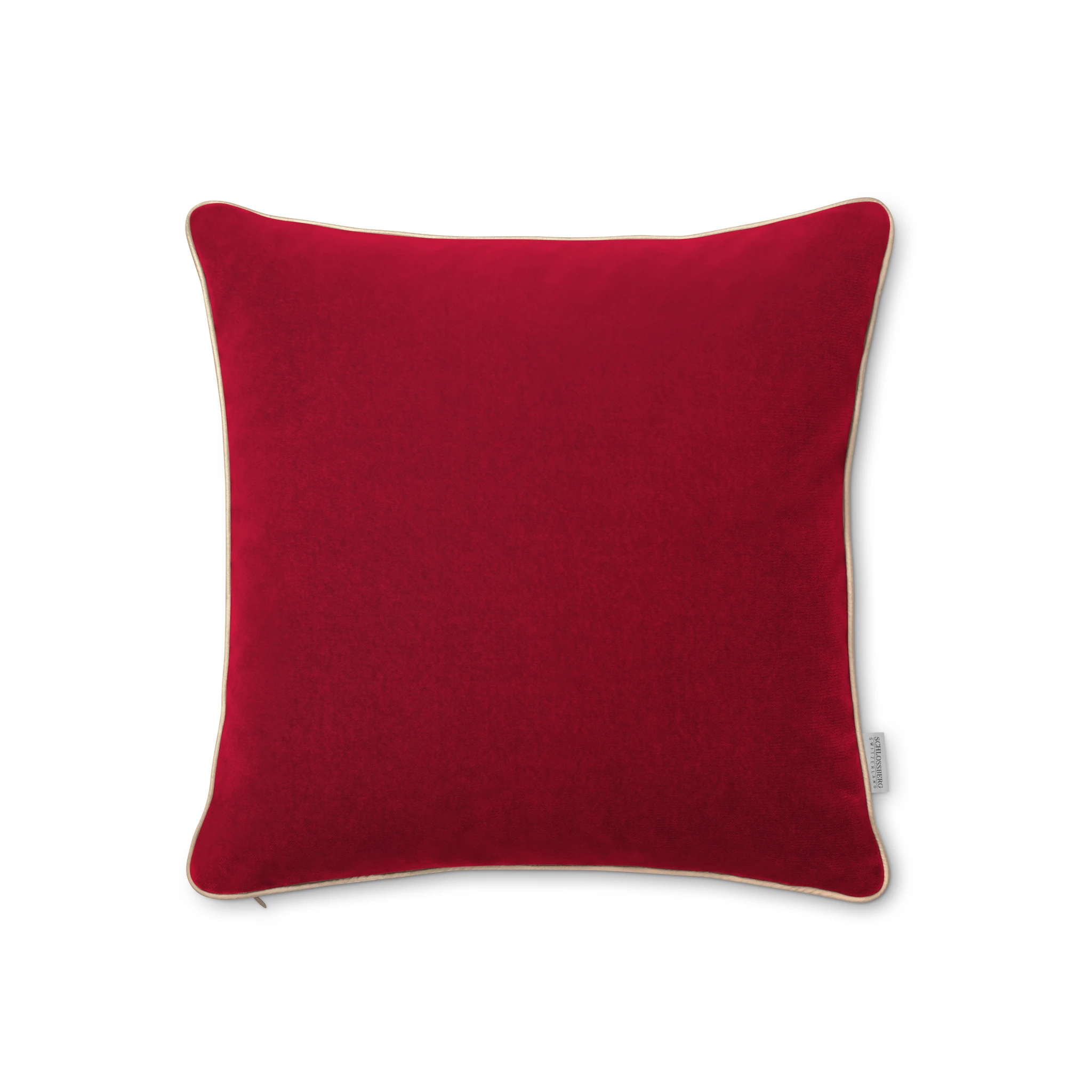 Schlossberg Zierkissenbezug ELODIE Samt Red Produkt Schlossberg Zierkissenbezug ELODIE Samt Red