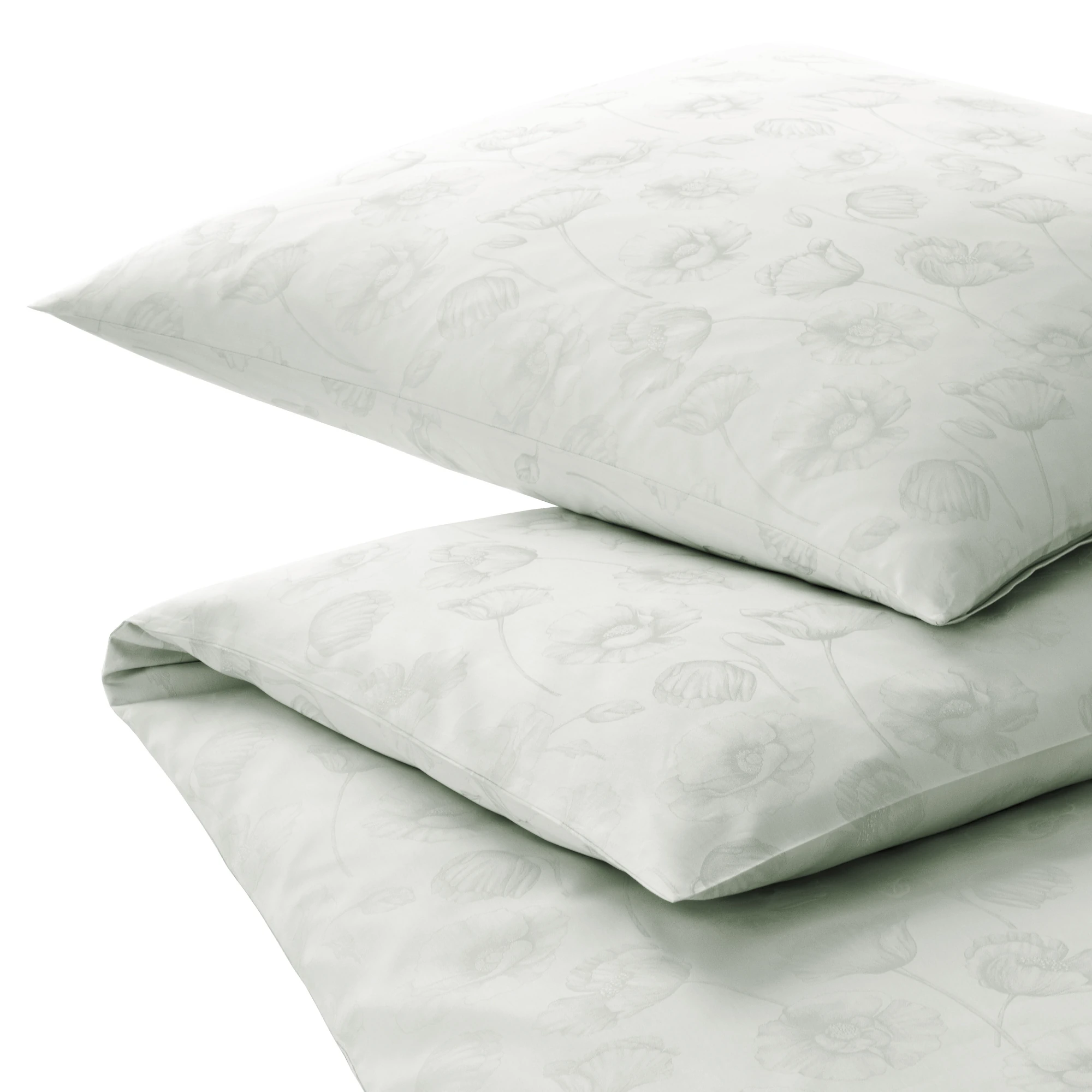 elegante Bettwäsche POPPY Jacquard Pastellgrün