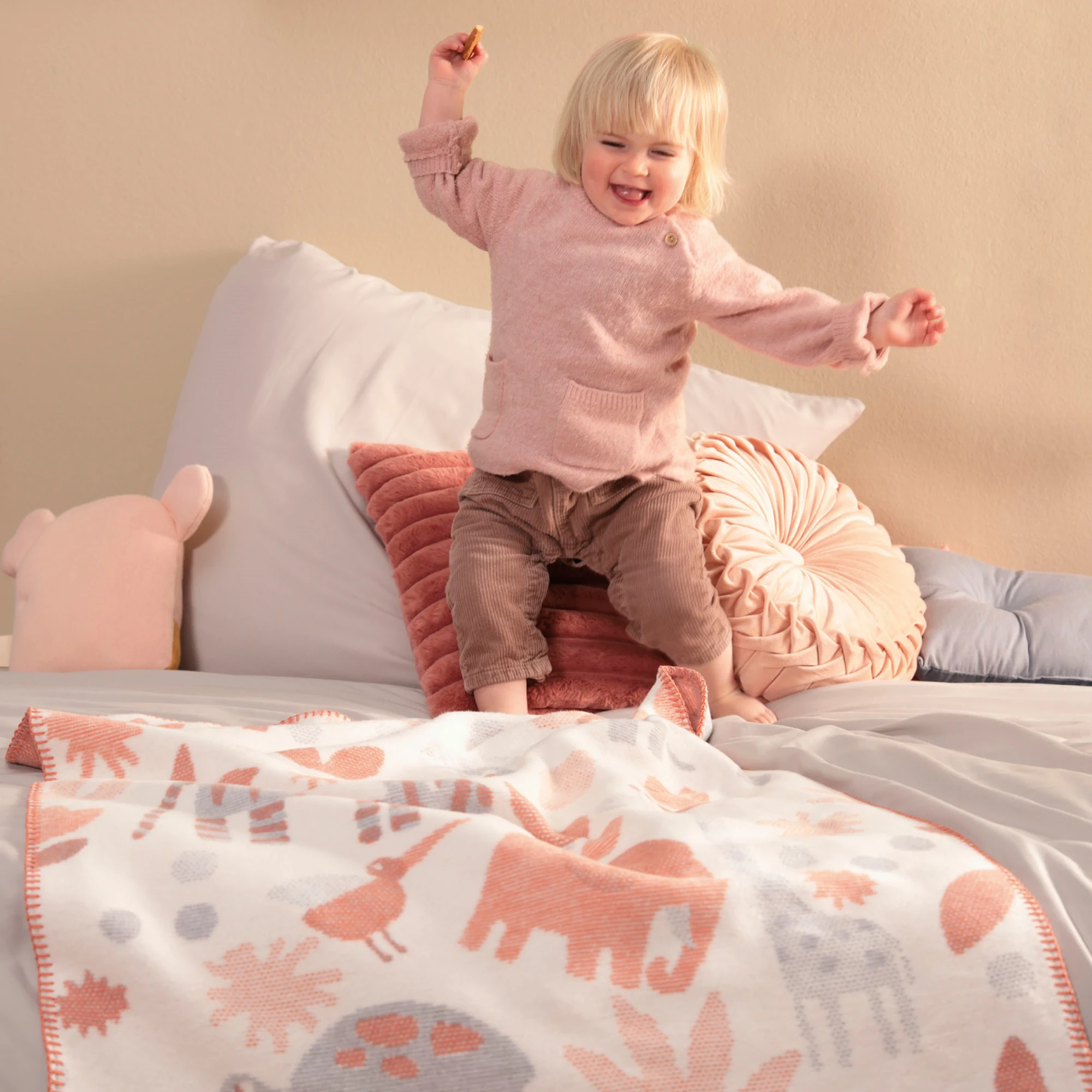 biederlack kinder kuscheldecke zoo ambiente produktbild biederlack kinder kuscheldecke zoo ambiente