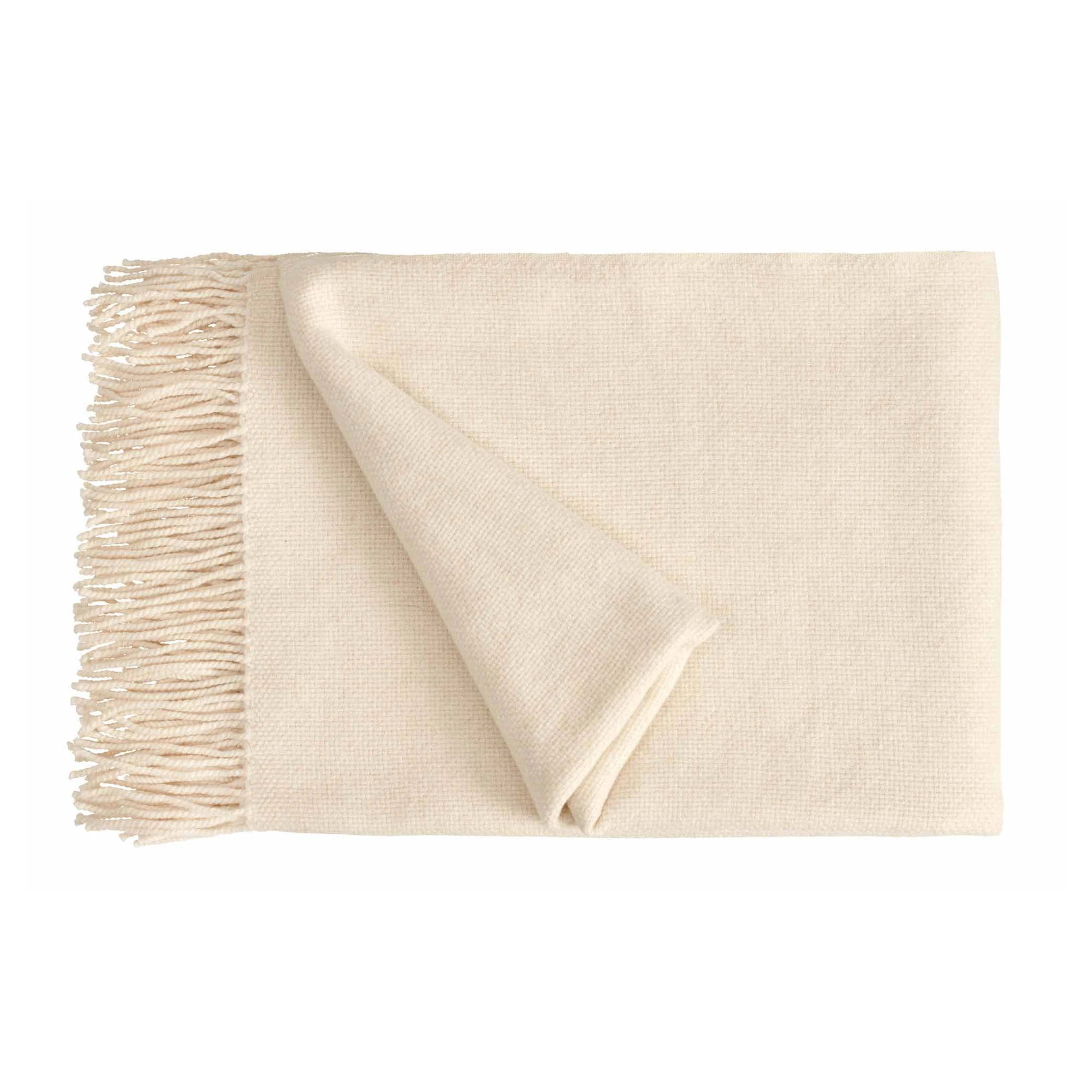 Fischbacher 1819 Kuscheldecke BISOU Kaschmir Beige