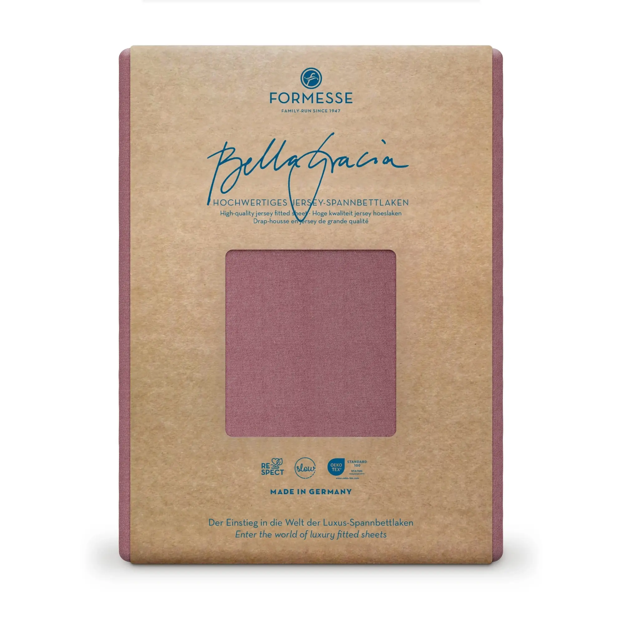 Formesse Spannbettlaken BELLA GRACIA Jersey Vintage Rosé Formesse Spannbettlaken BELLA GRACIA Jersey Vintage Rosé