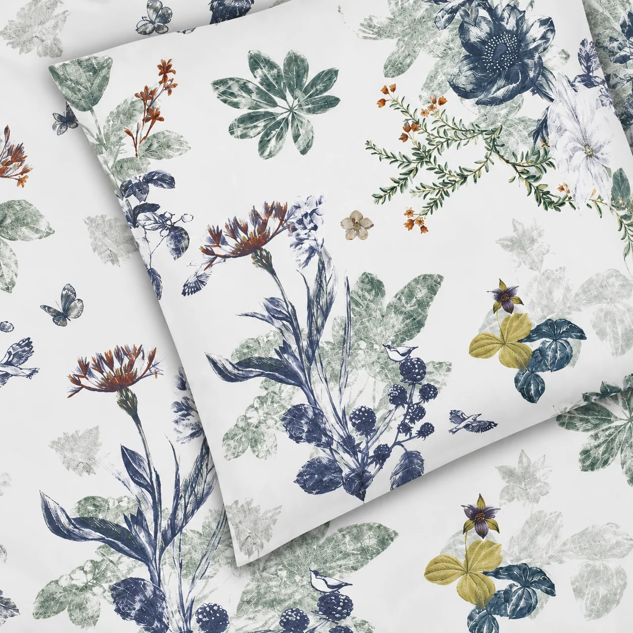Christian Fischbacher Bed Linen FLORALPIN Sateen Green