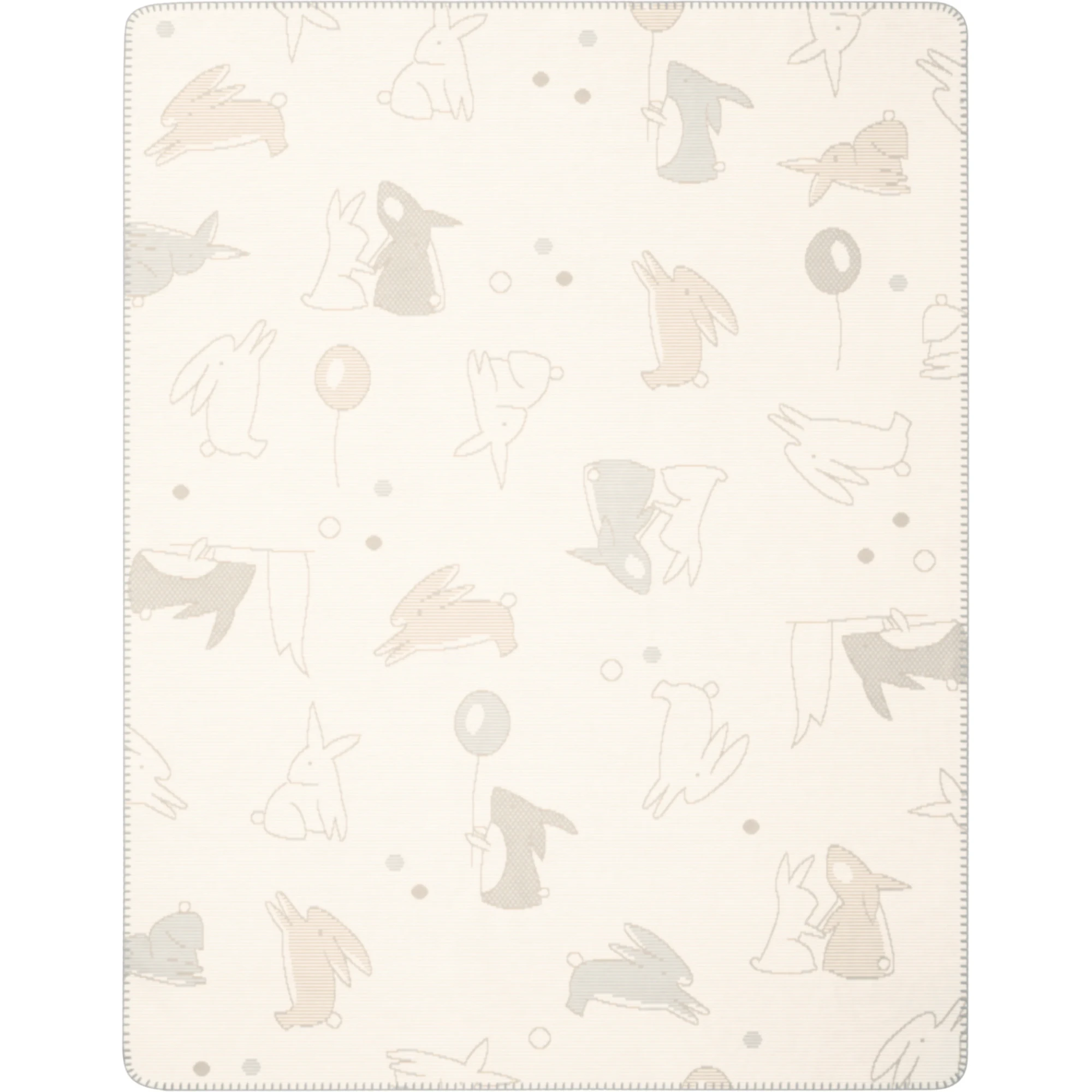 ◾Biederlack Children's Cuddle Blanket LITTLE RABBITS product picture ◾Biederlack Children's Cuddle Blanket LITTLE RABBITS