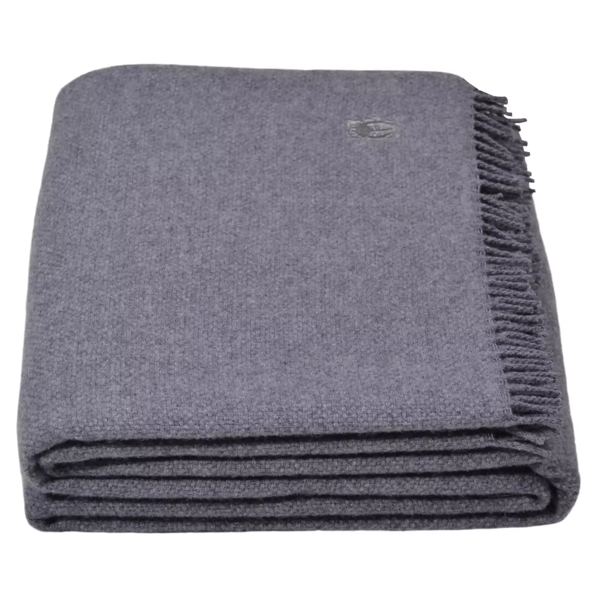 Zoeppritz Plaid MUST RELAX Schurwolle Medium Grey Melange