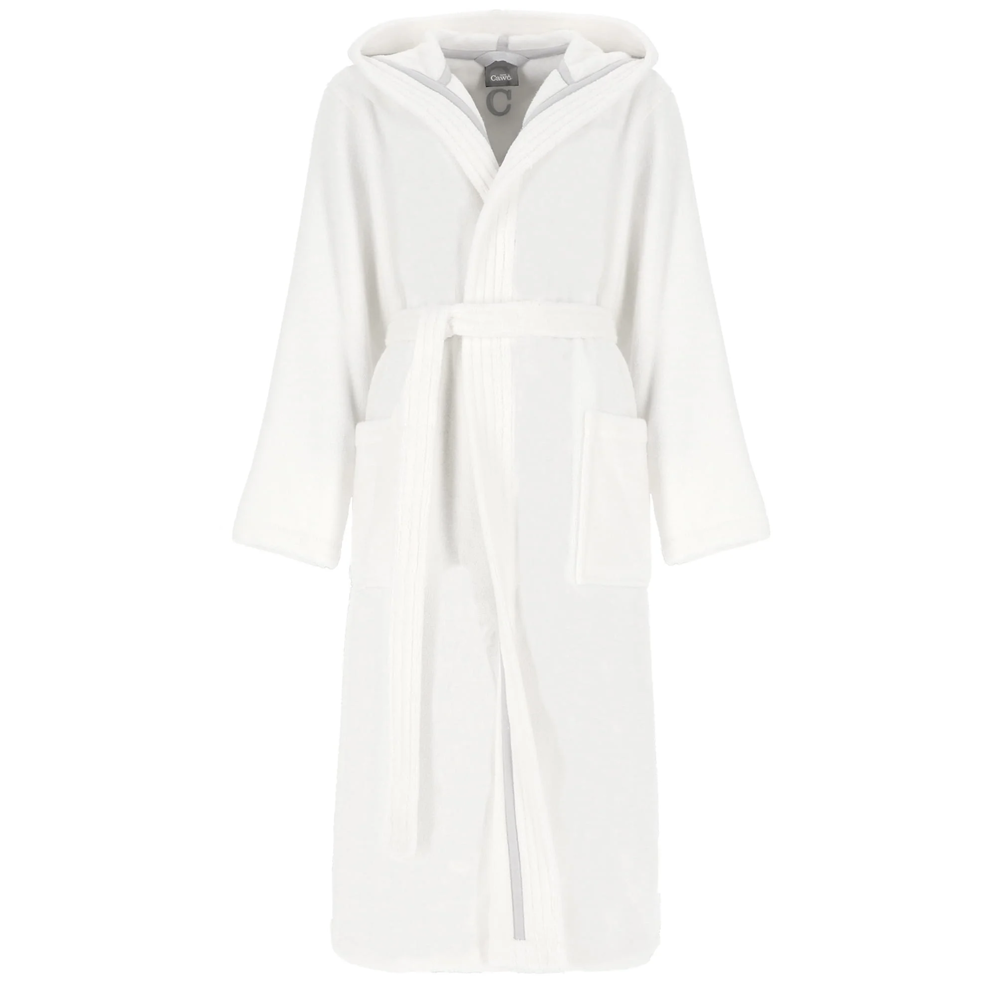 Cawö Bademantel Damen Kapuze THE LUXURY 852 Weiß