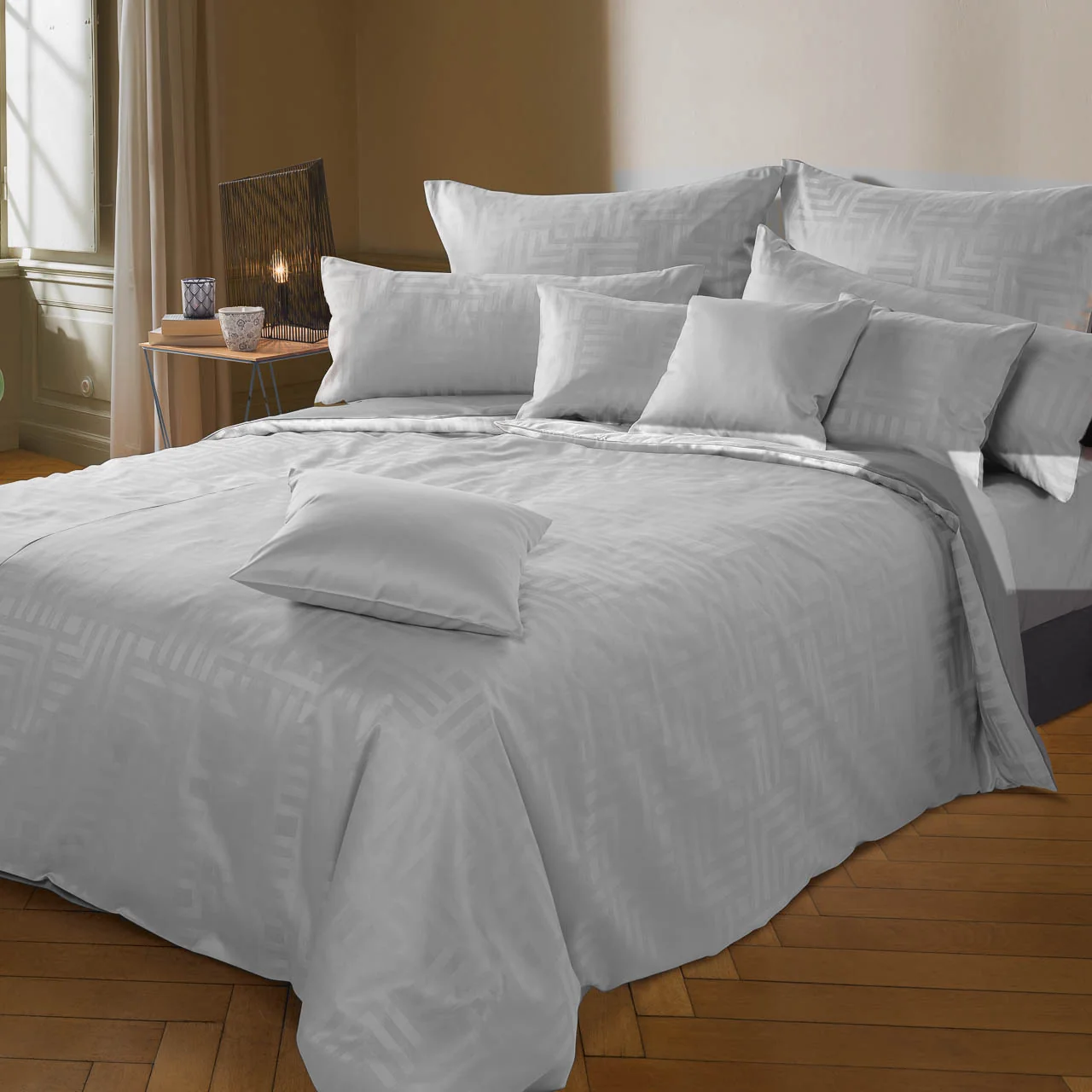 Graser Bettwäsche RIVA Satin Kristall-Weiß Produkt Graser Bettwäsche RIVA Satin Kristall-Weiß