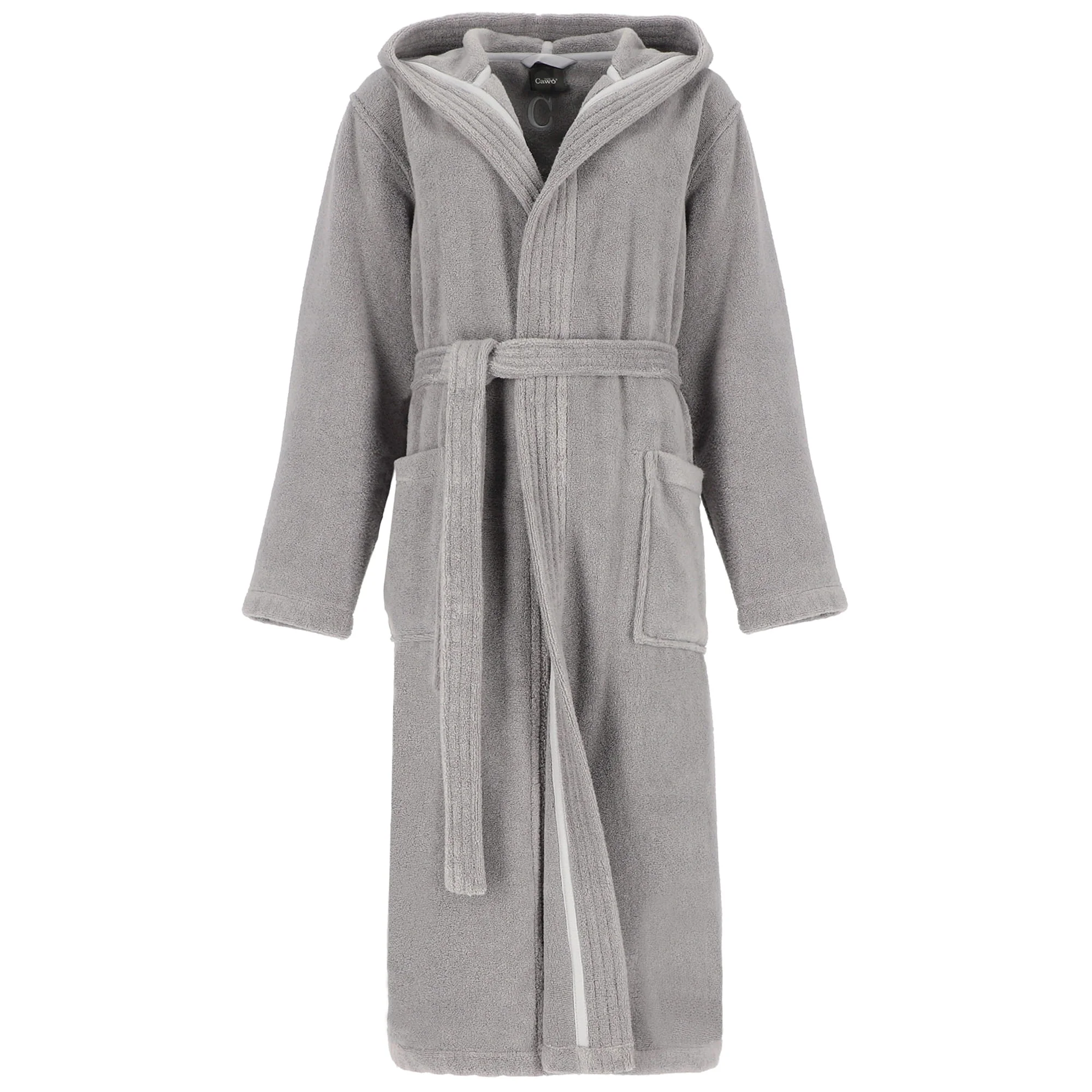 Cawö Bademantel Damen Kapuze THE LUXURY 852 Metal