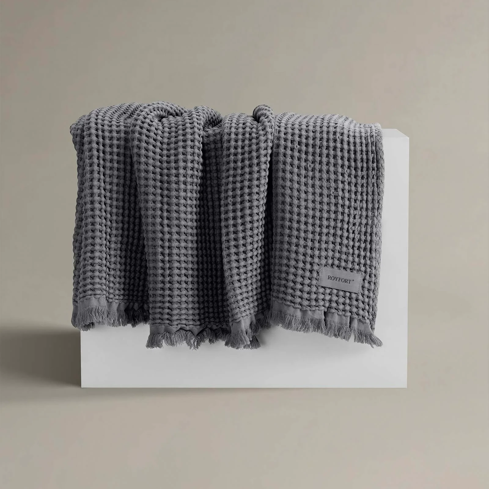 Royfort Throw WAFFLE Deep Grey product picture Royfort Throw WAFFLE Deep Grey