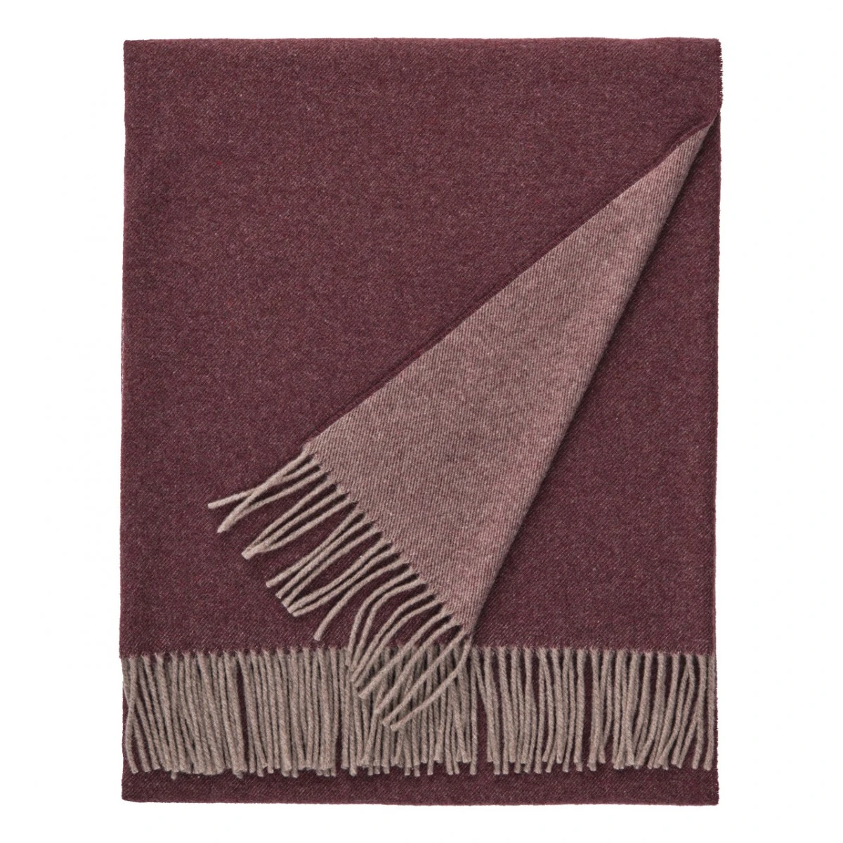 Christian Fischbacher Plaid ASPEN Kaschmir Merlot