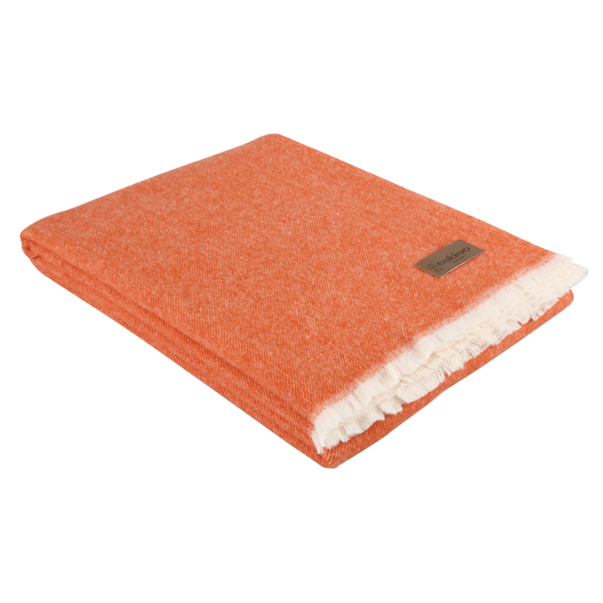 Eskimo Plaid VENEZIA Merinowolle Mandarino Produktbild Eskimo Plaid VENEZIA Merinowolle Mandarino