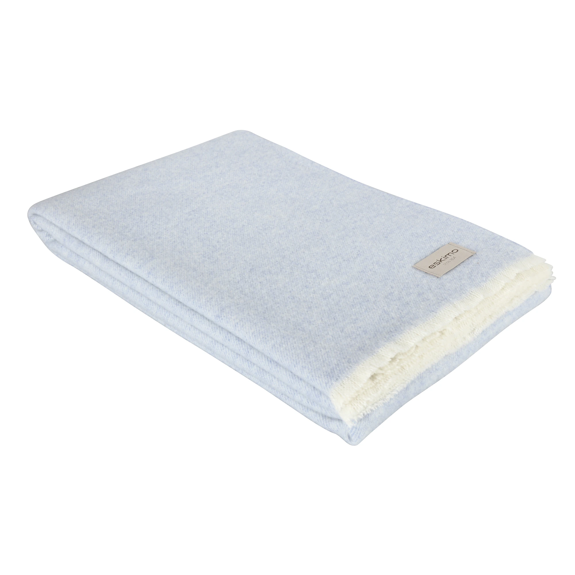 Eskimo Throw VENEZIA Merino Wool Cashmere Bleu product picture Eskimo Throw VENEZIA Merino Wool Cashmere Bleu
