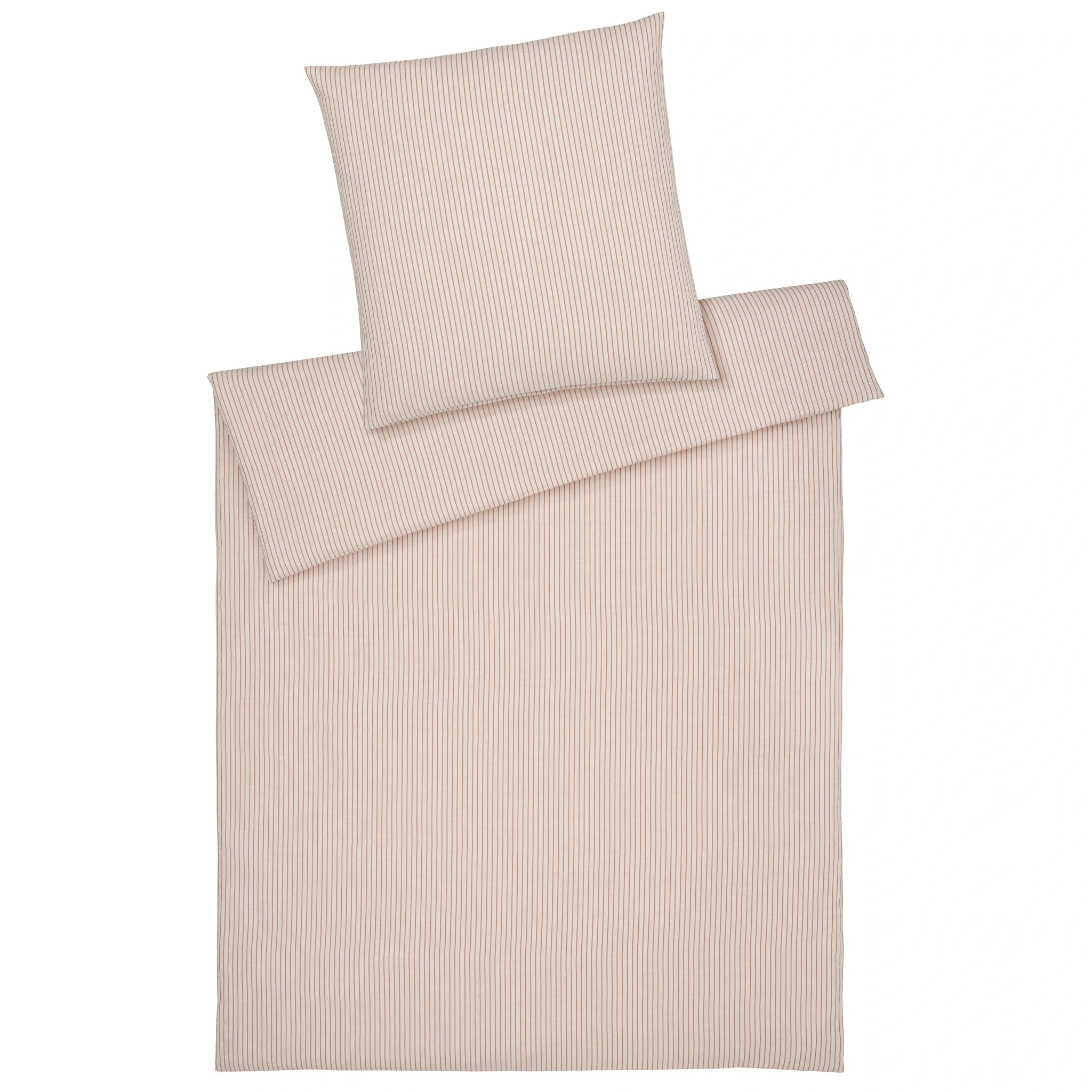 elegante Bettwäsche COZY Halbleinen Terra