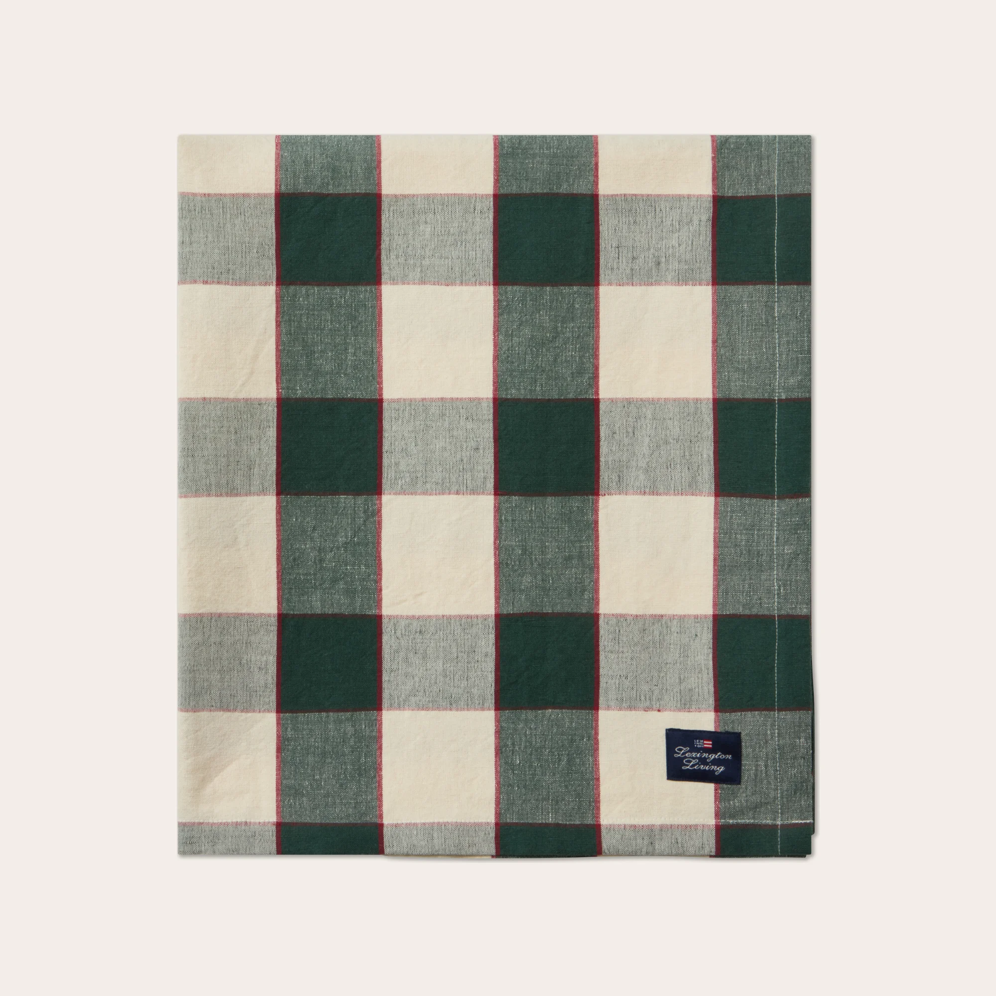 Lexington Tischwäsche CHECKED Leinen Grün-Rot Produkt Lexington Tischwäsche CHECKED Leinen Grün-Rot