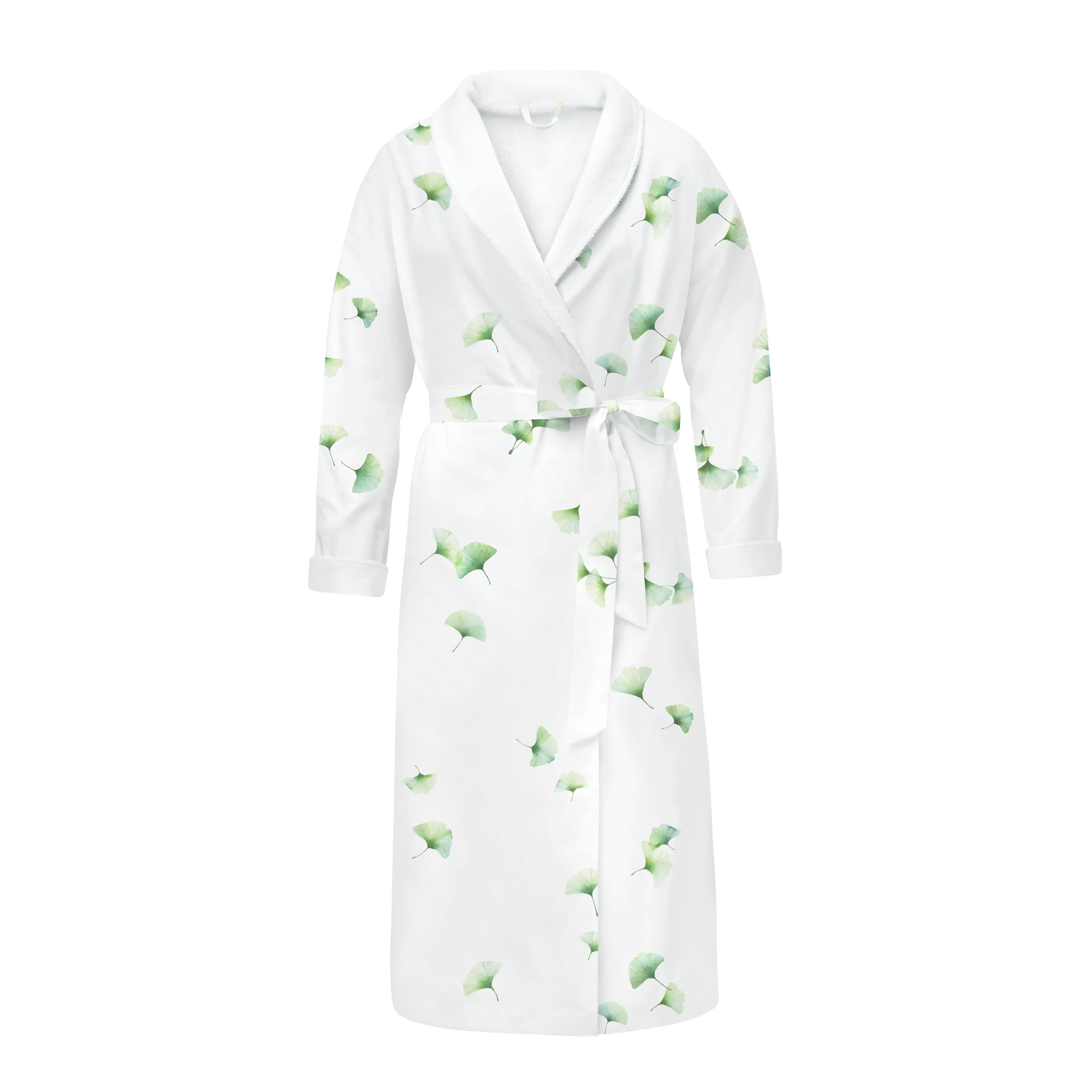 Schlossberg Morgenmantel AIKO Satin Blanc Produkt Schlossberg Morgenmantel AIKO Satin Blanc