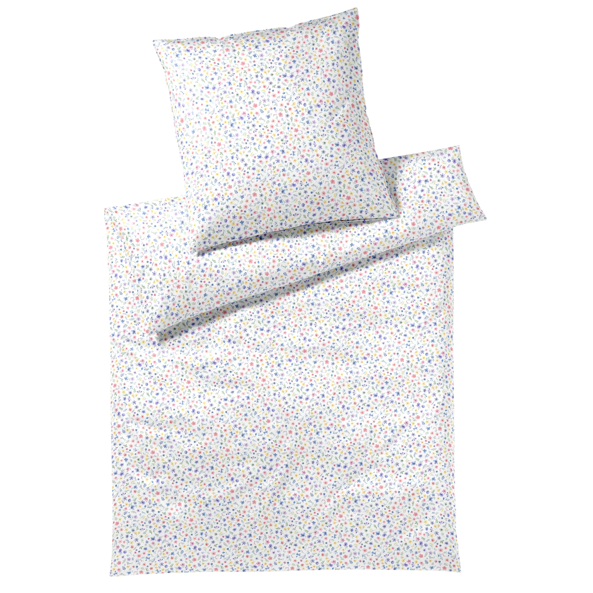 elegante Bettwäsche BEAUTIES Satin Weiß Produktbild elegante Bettwäsche BEAUTIES Satin Weiß