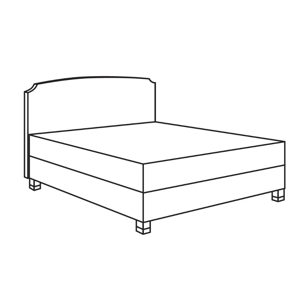 Treca Boxspringbett LOUIS XVI Weiß Produkt 2 Treca Boxspringbett LOUIS XVI Weiß 2