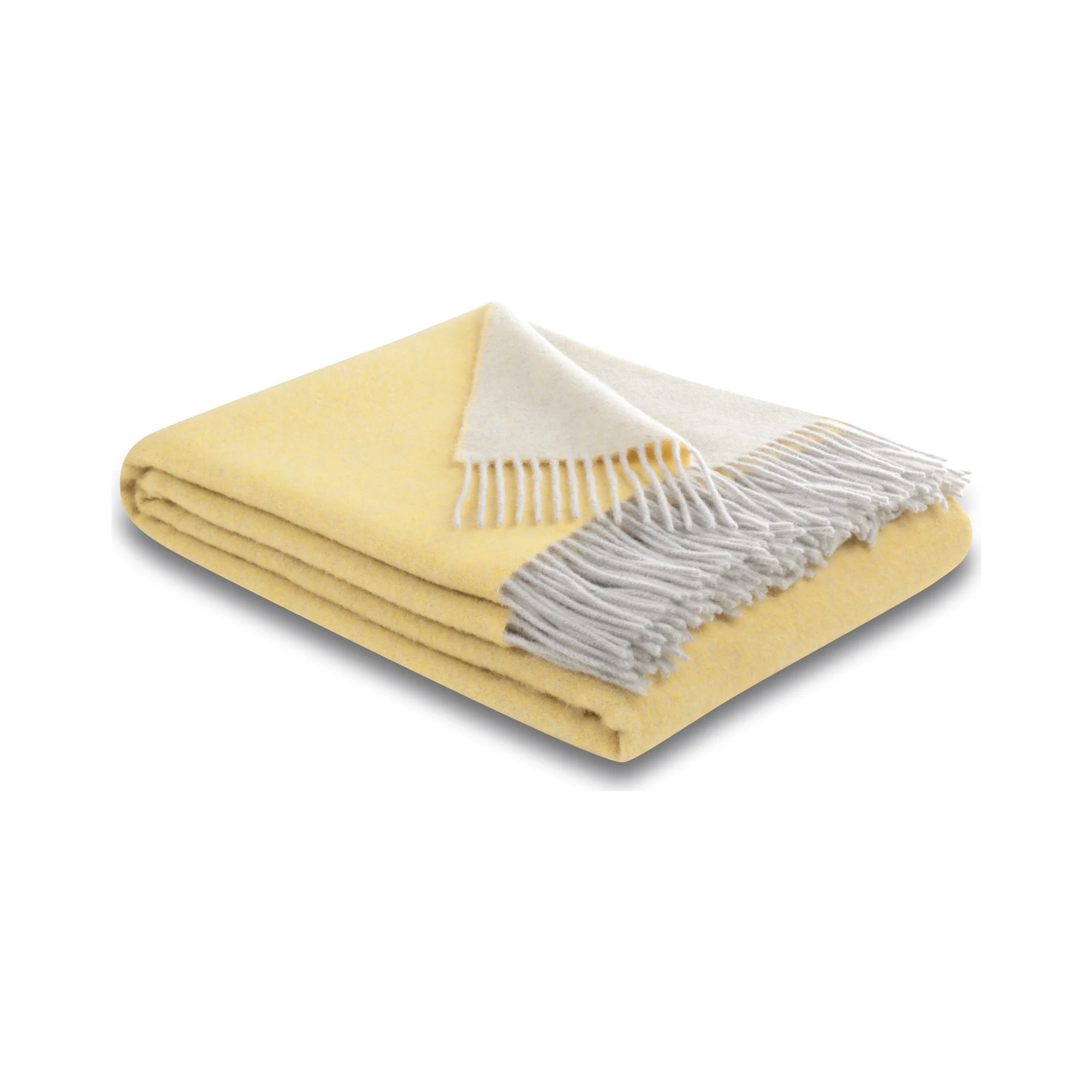 Biederlack Plaid KASCHMIR Yellow-Creme Produktbild Biederlack Plaid KASCHMIR Yellow-Creme