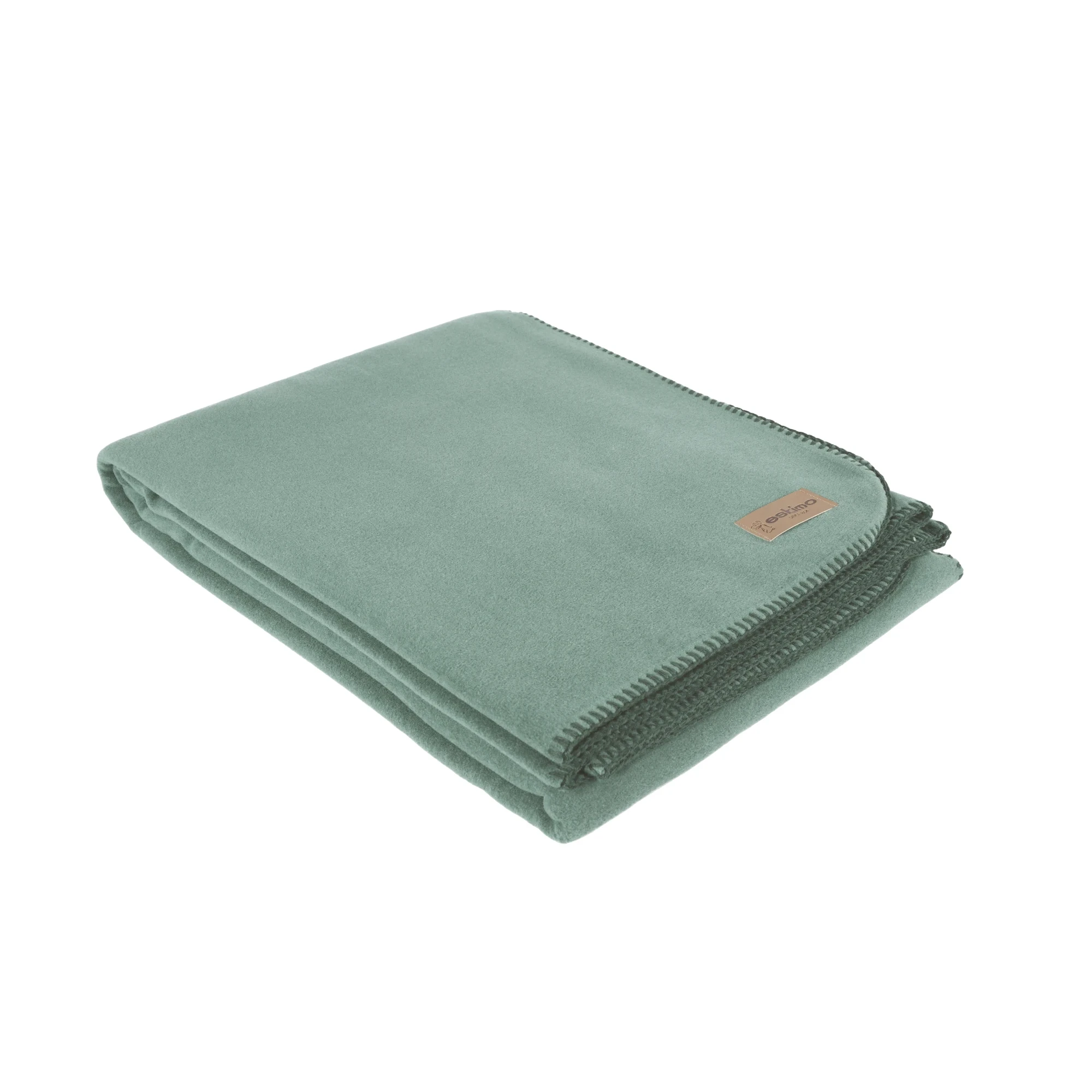 Eskimo Kuscheldecke EDEL VELOURS Salbei Produktbild Eskimo Kuscheldecke EDEL VELOURS Salbei