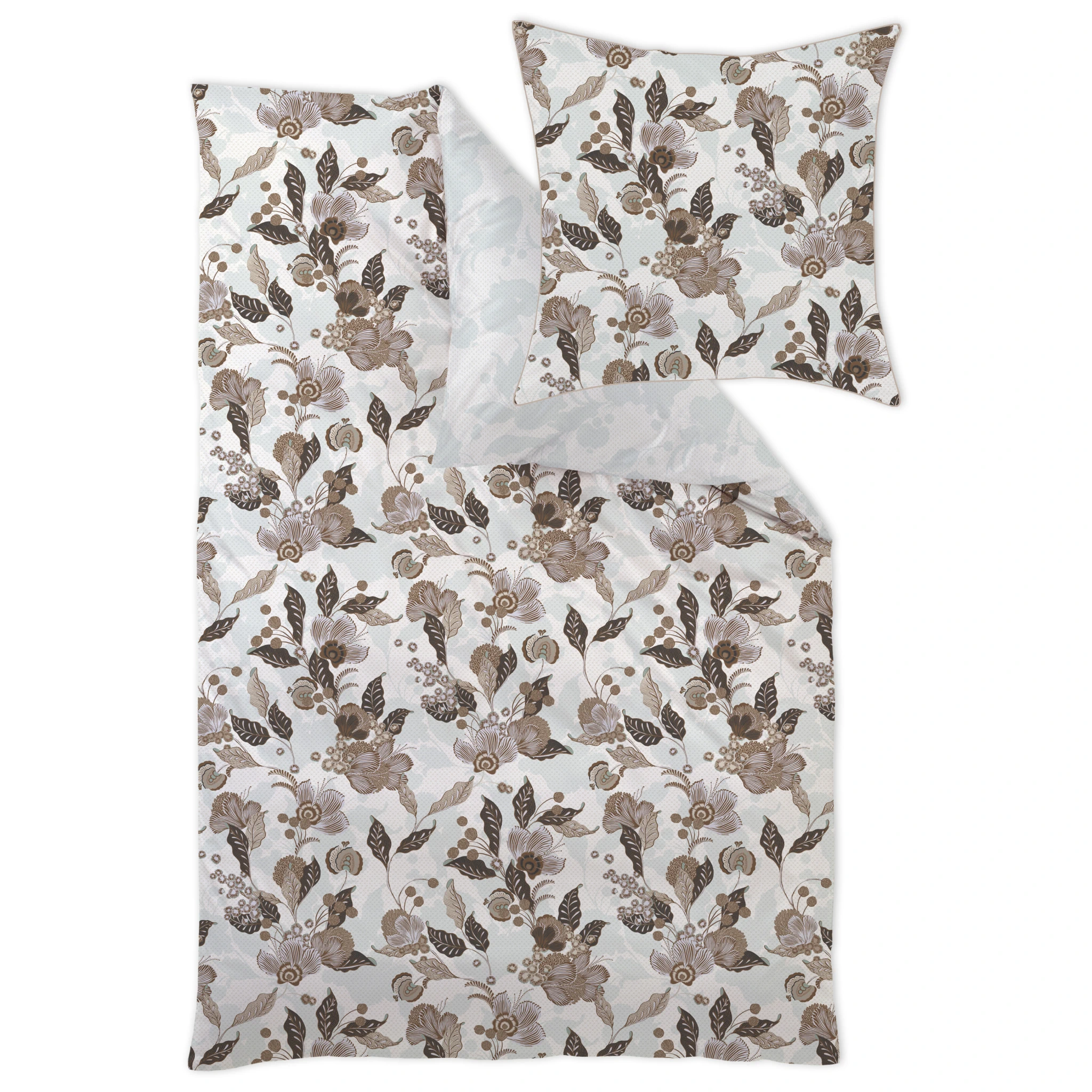 Curt Bauer Bettwäsche LUNARIA Mako Satin Taugrün Produkt Curt Bauer Bettwäsche LUNARIA Mako Satin Taugrün
