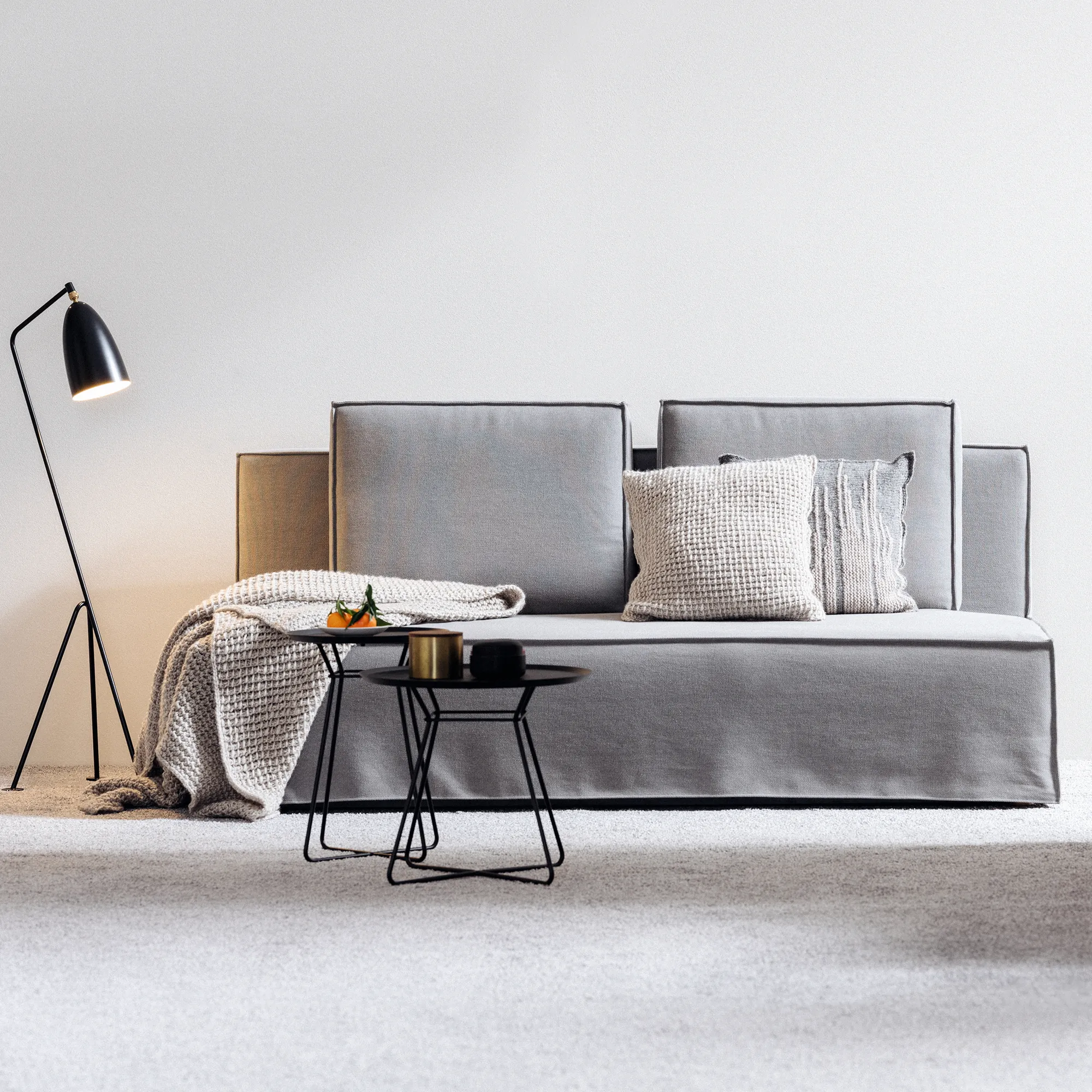 Schramm Schlafsofa Purebeds ELL Sven Grey