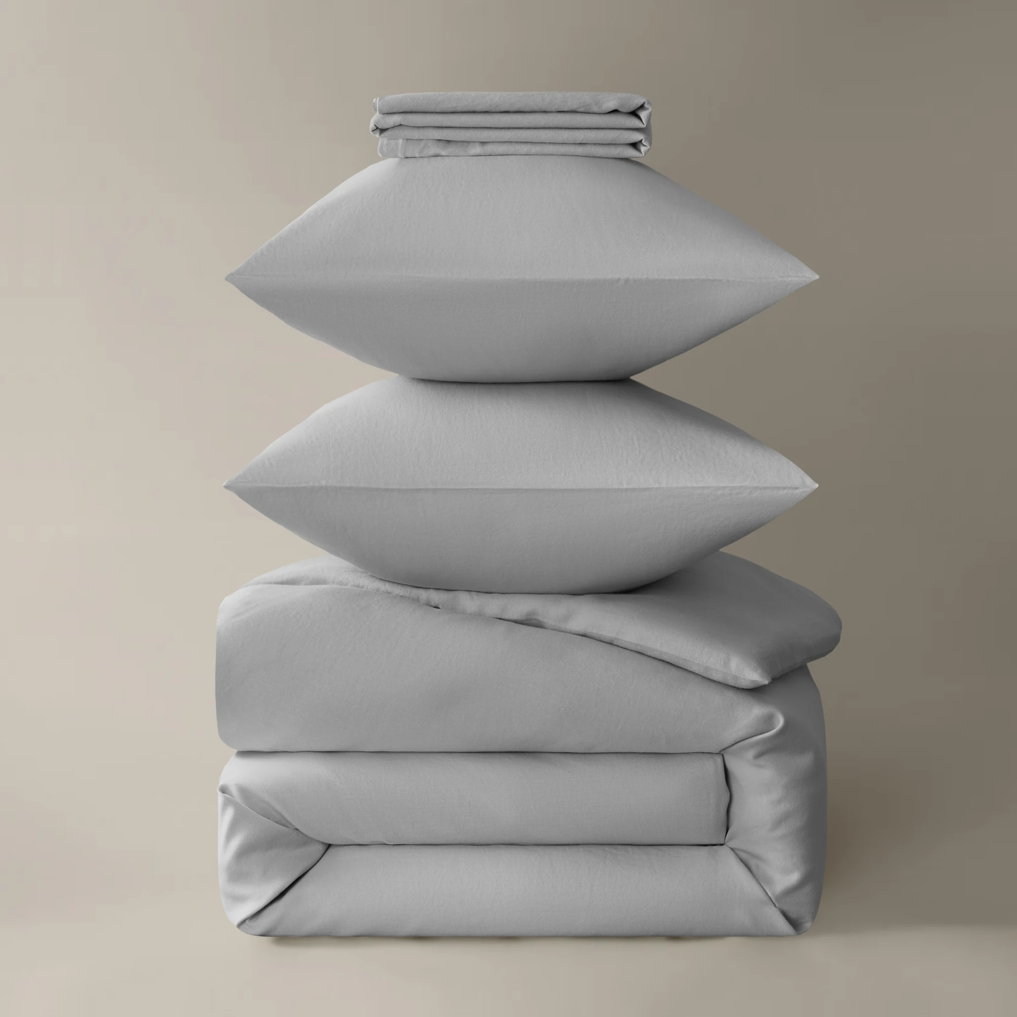 Royfort Luxus Bettwäsche KASCHMIR Sanftgrau Produktbild Royfort Luxus Bettwäsche KASCHMIR Sanftgrau