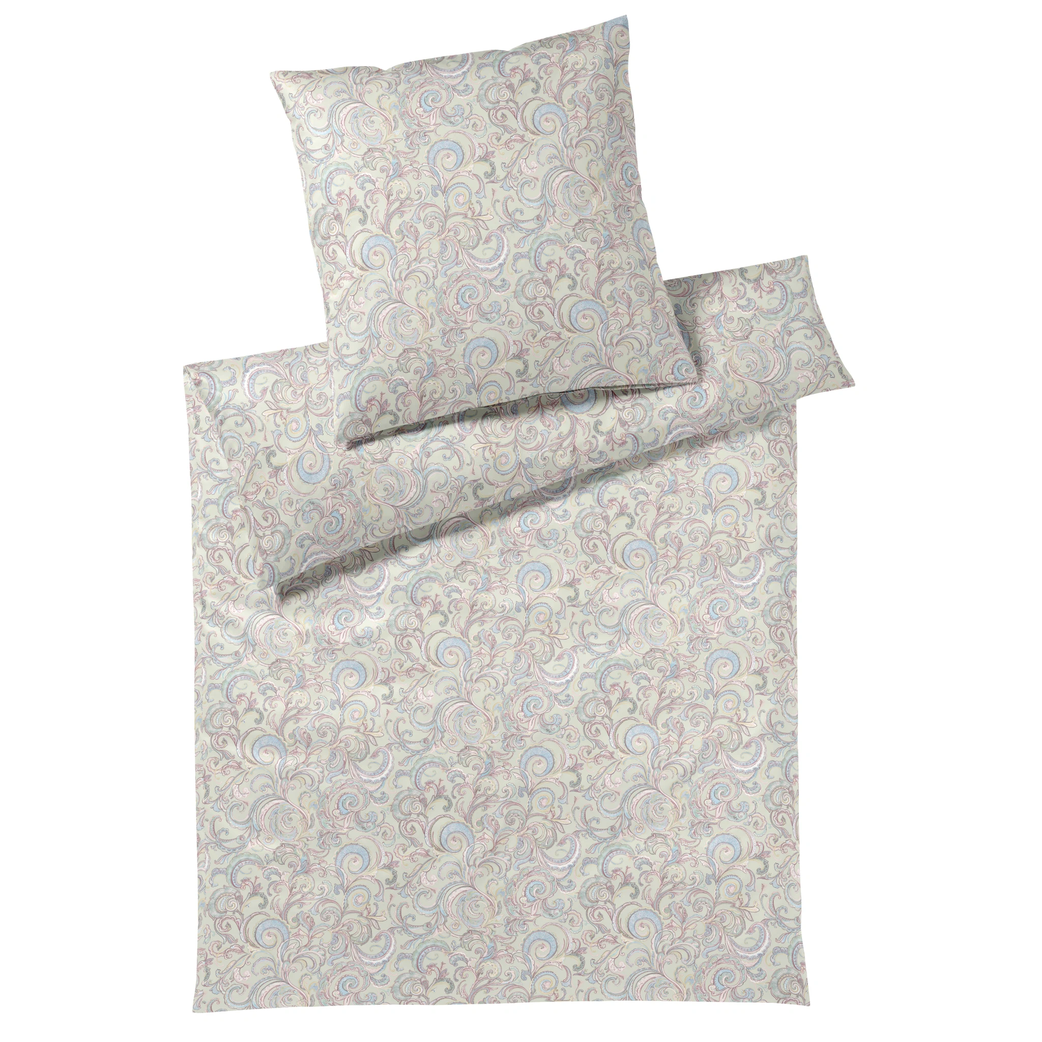 elegante Bettwäsche GRACE Jersey Zartgrün