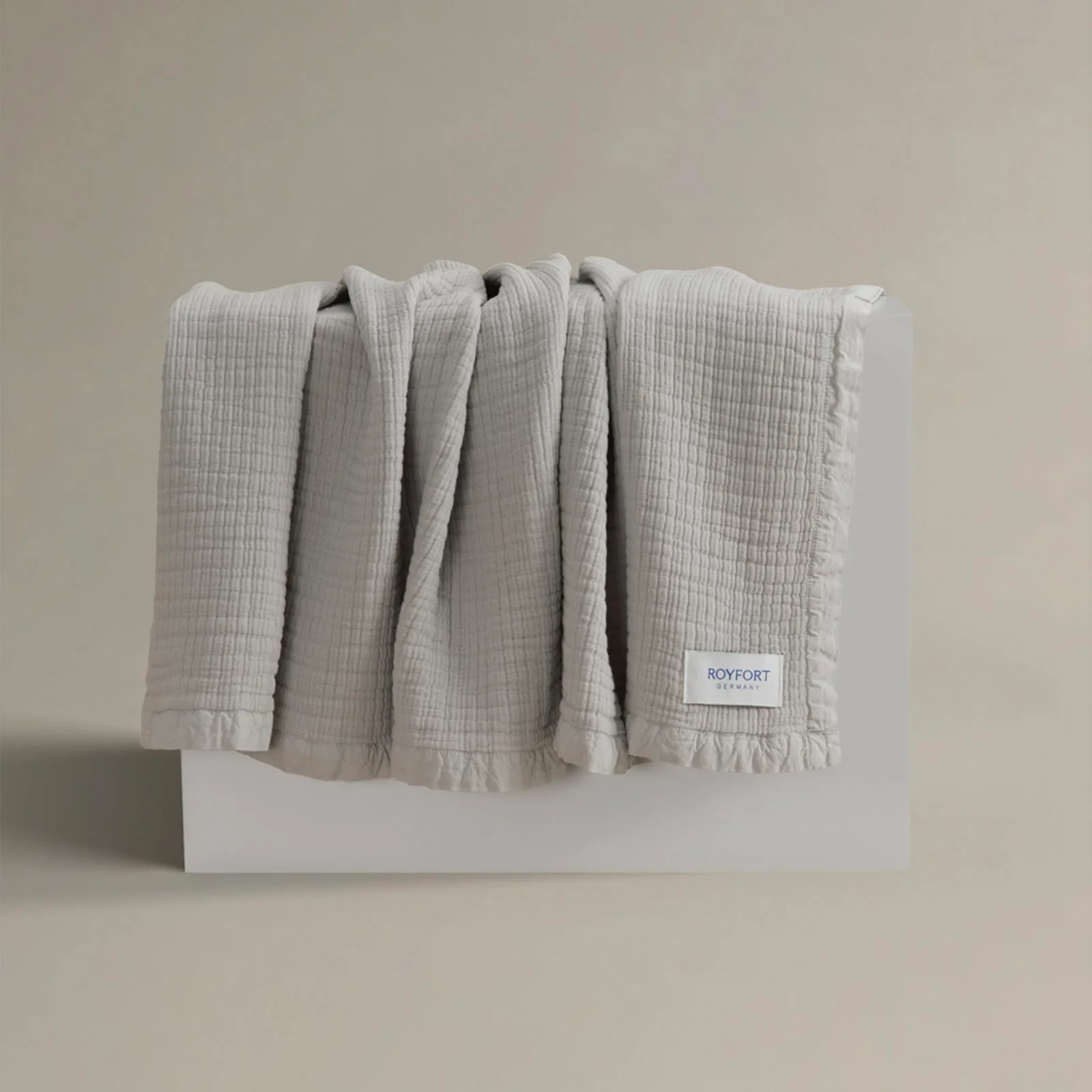 Royfort Throw MUSLIN Soft Grey product picture Royfort Throw MUSLIN Soft Grey