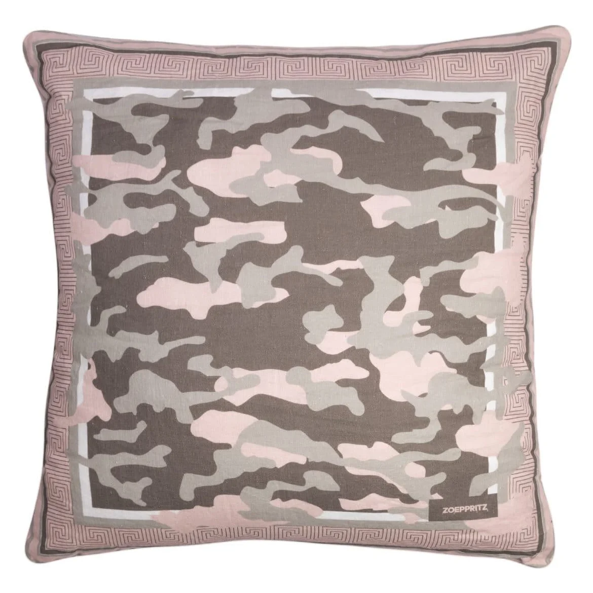 Zoeppritz Decorative Cushion STAY CAMOUFLAGE Linen Powder Rose product picture Zoeppritz Decorative Cushion STAY CAMOUFLAGE Linen Powder Rose