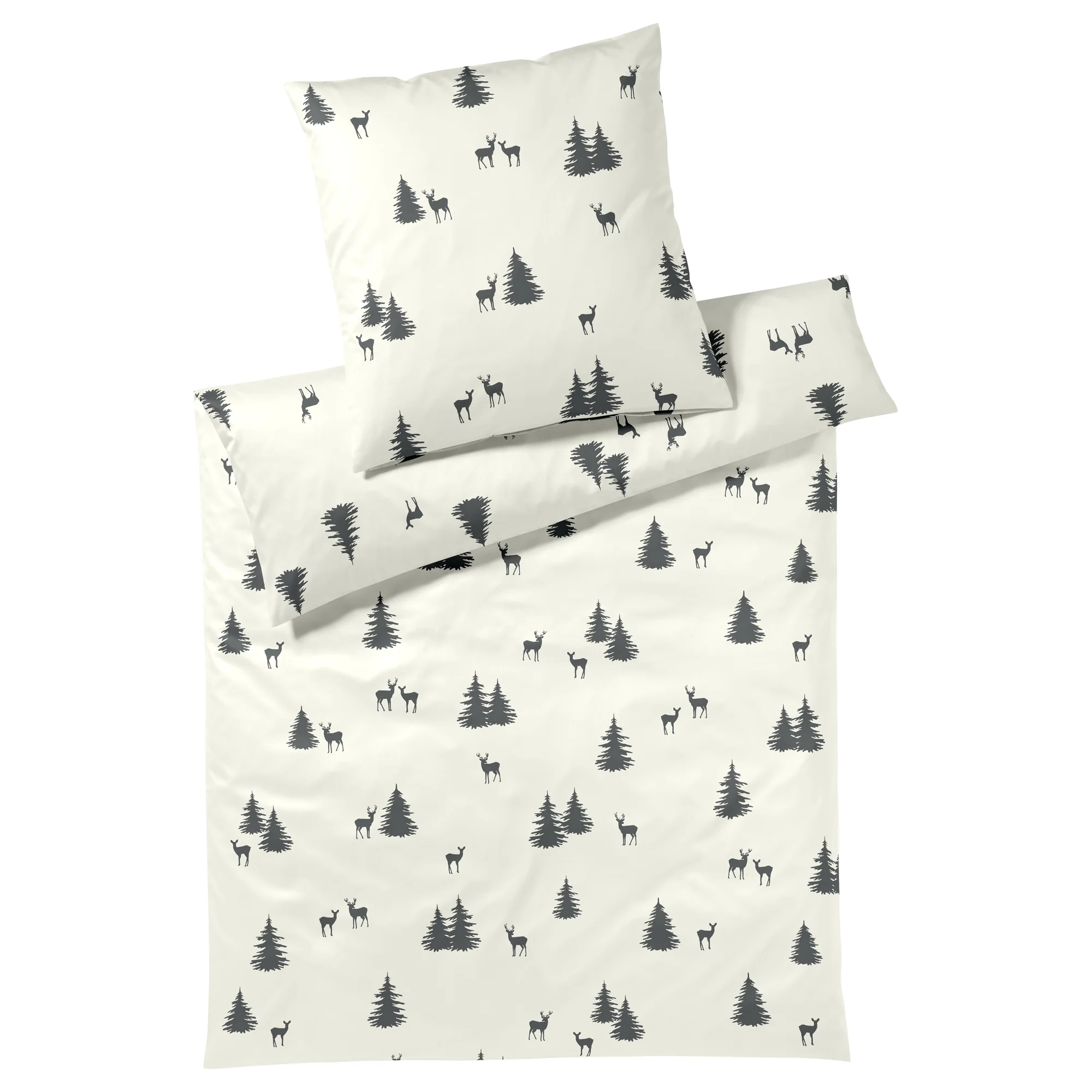 elegante Bettwäsche ALPIN Flanell Anthra Produkt elegante Bettwäsche ALPIN Flanell Anthra