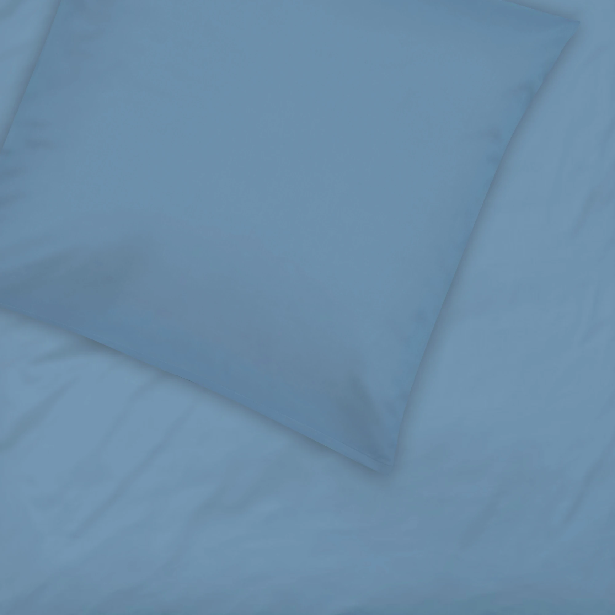 Graser Bettwäsche UNI SATIN Rauchblau