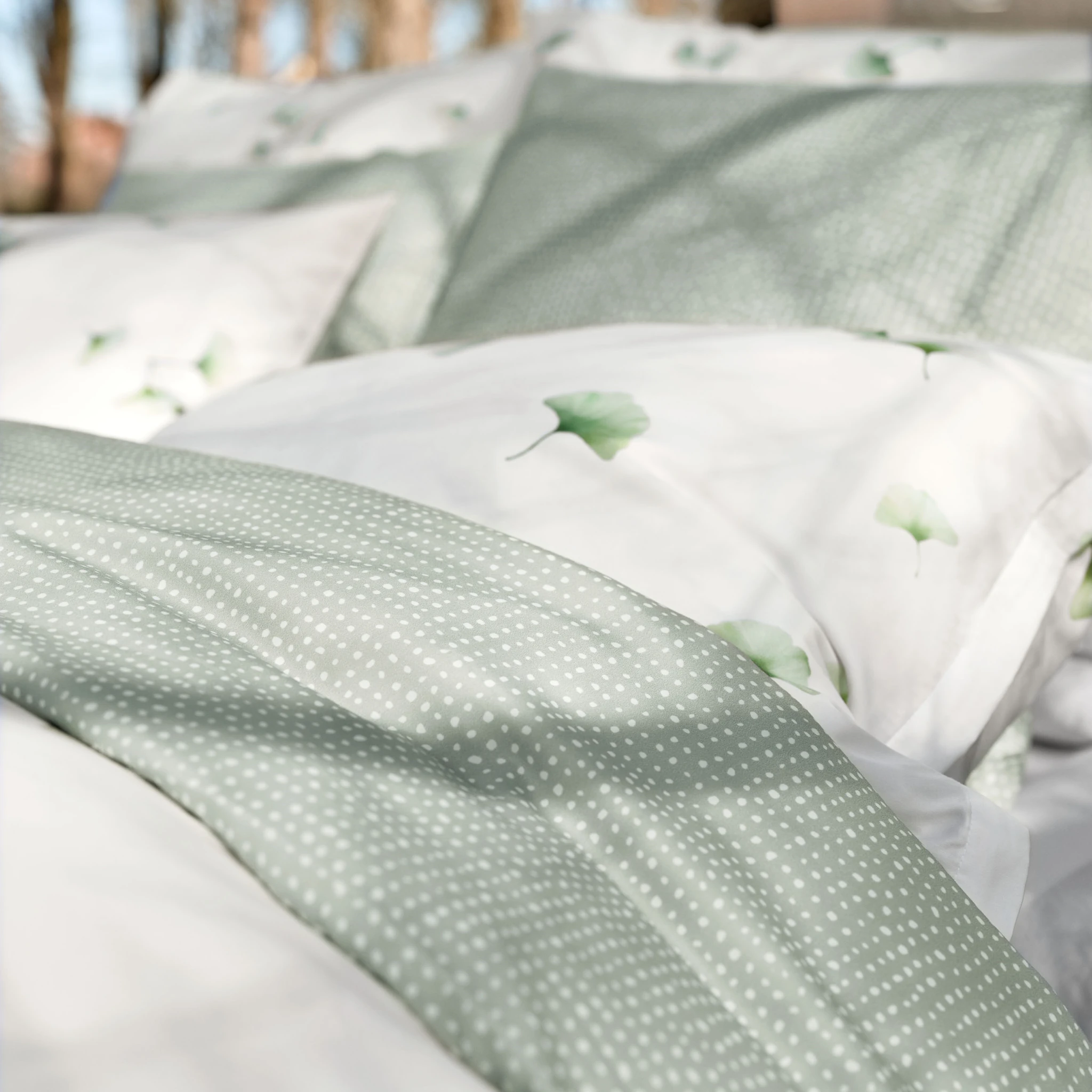 Schlossberg Bed Linen ERIN Sateen Vert product picture 2 Schlossberg Bed Linen ERIN Sateen Vert 2