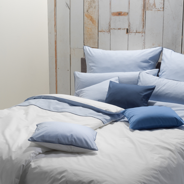 Graser Bettwäsche VICHY Perkal blau