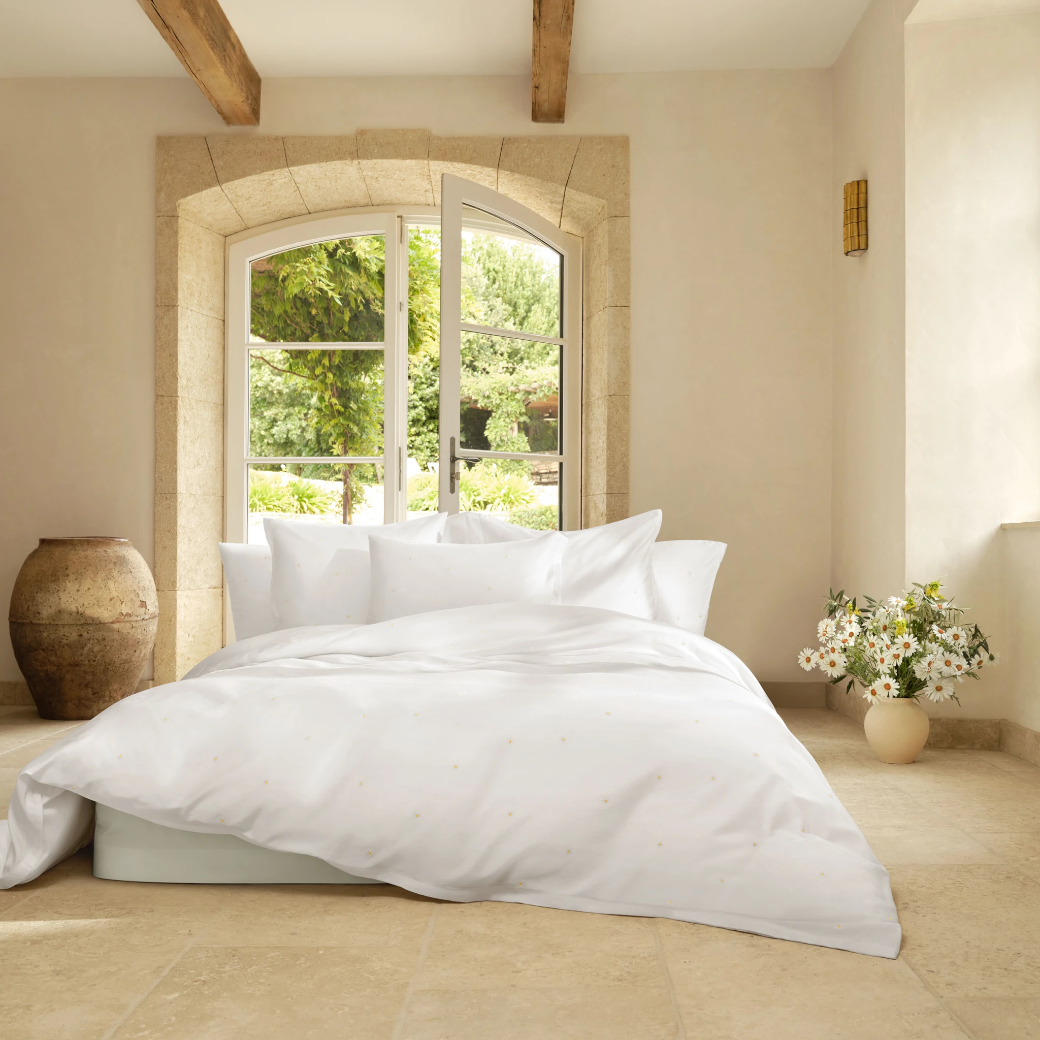 Schlossberg Bettwäsche DAISY Satin Noblesse Blanc Produkt 6 Schlossberg Bettwäsche DAISY Satin Noblesse Blanc 6