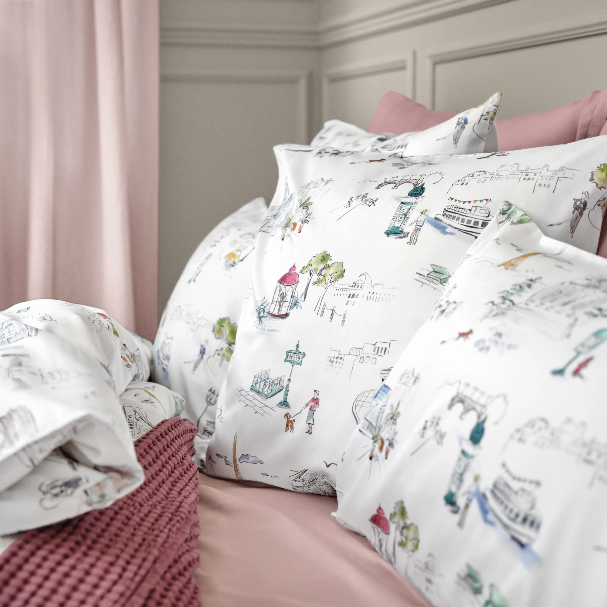 schlossberg bettwaesche paris mon amour satin blanc detail 2