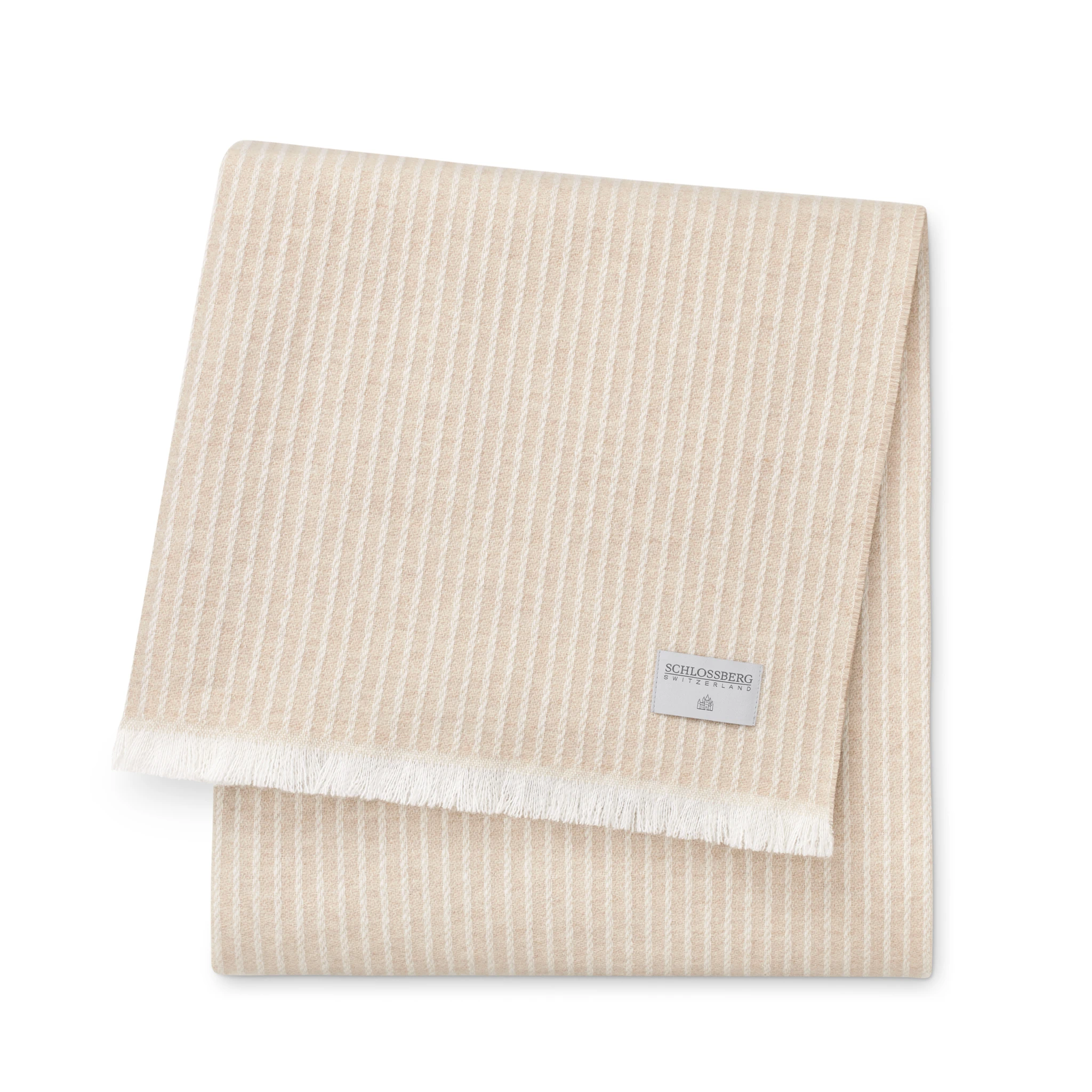 Schlossberg Plaid ELIAS Wolle Beige Produkt Schlossberg Plaid ELIAS Wolle Beige