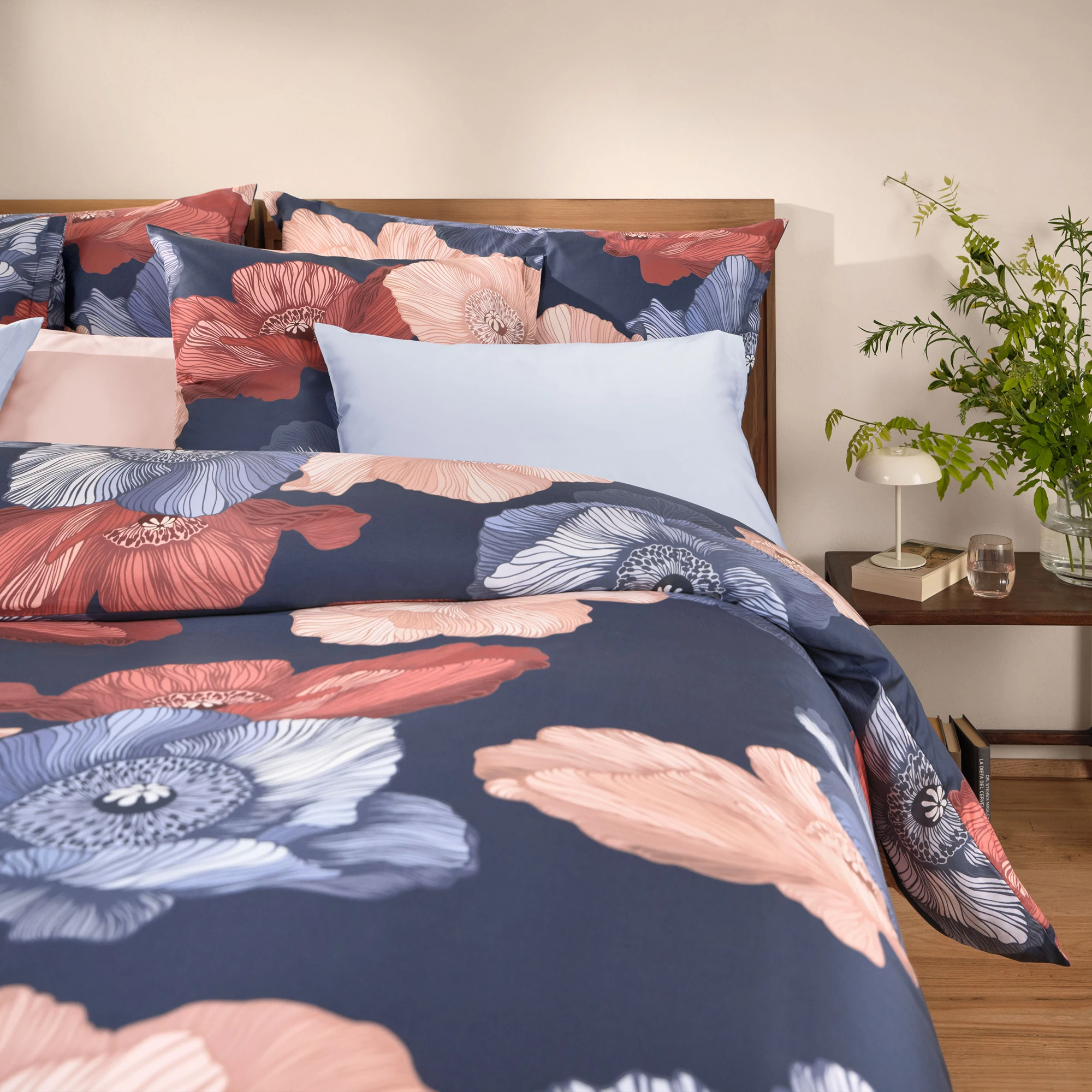Schlossberg Bettwäsche MONA Satin Noblesse Bleu Produkt 3 Schlossberg Bettwäsche MONA Satin Noblesse Bleu 3