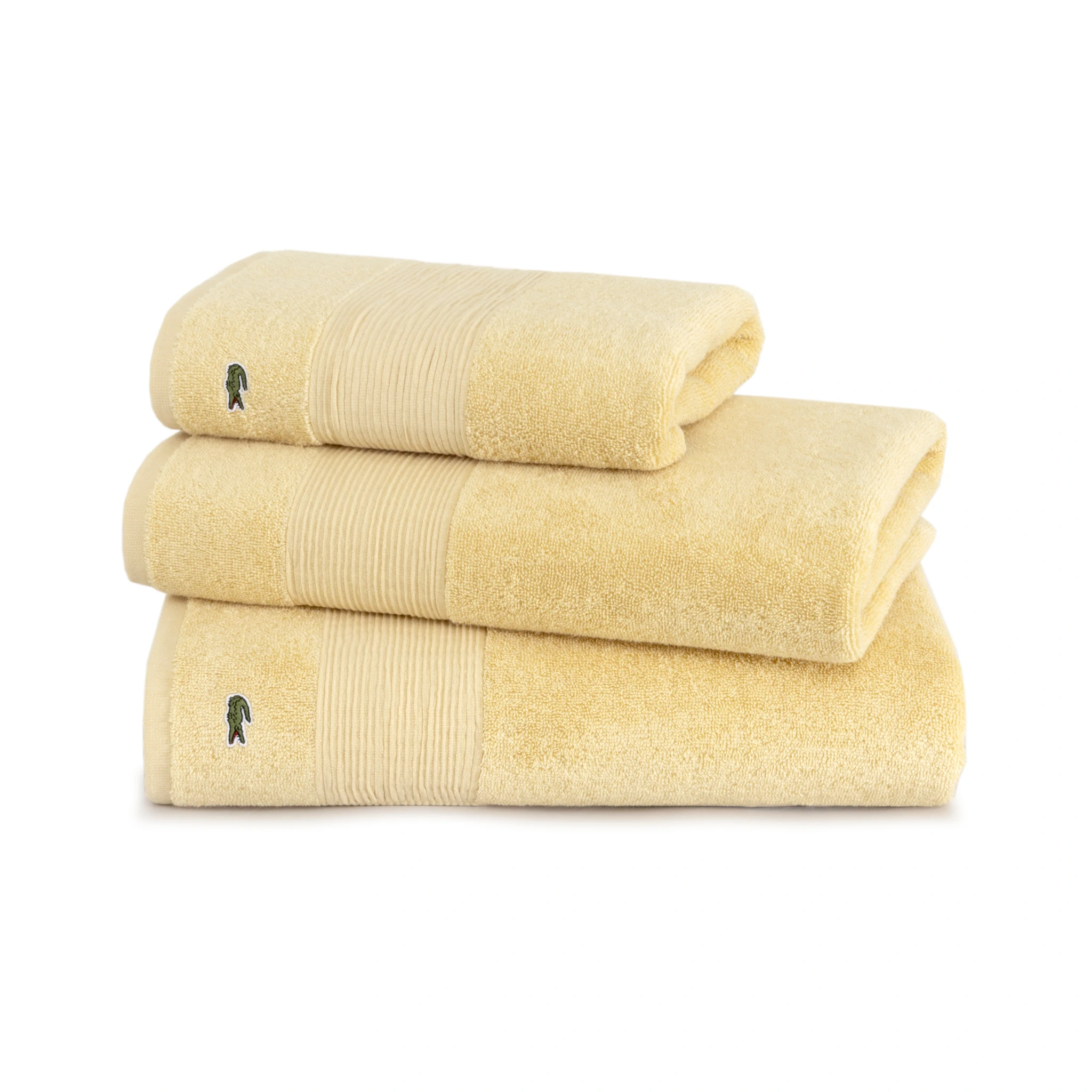 Lacoste Handtuch L LE CROCO Sesame