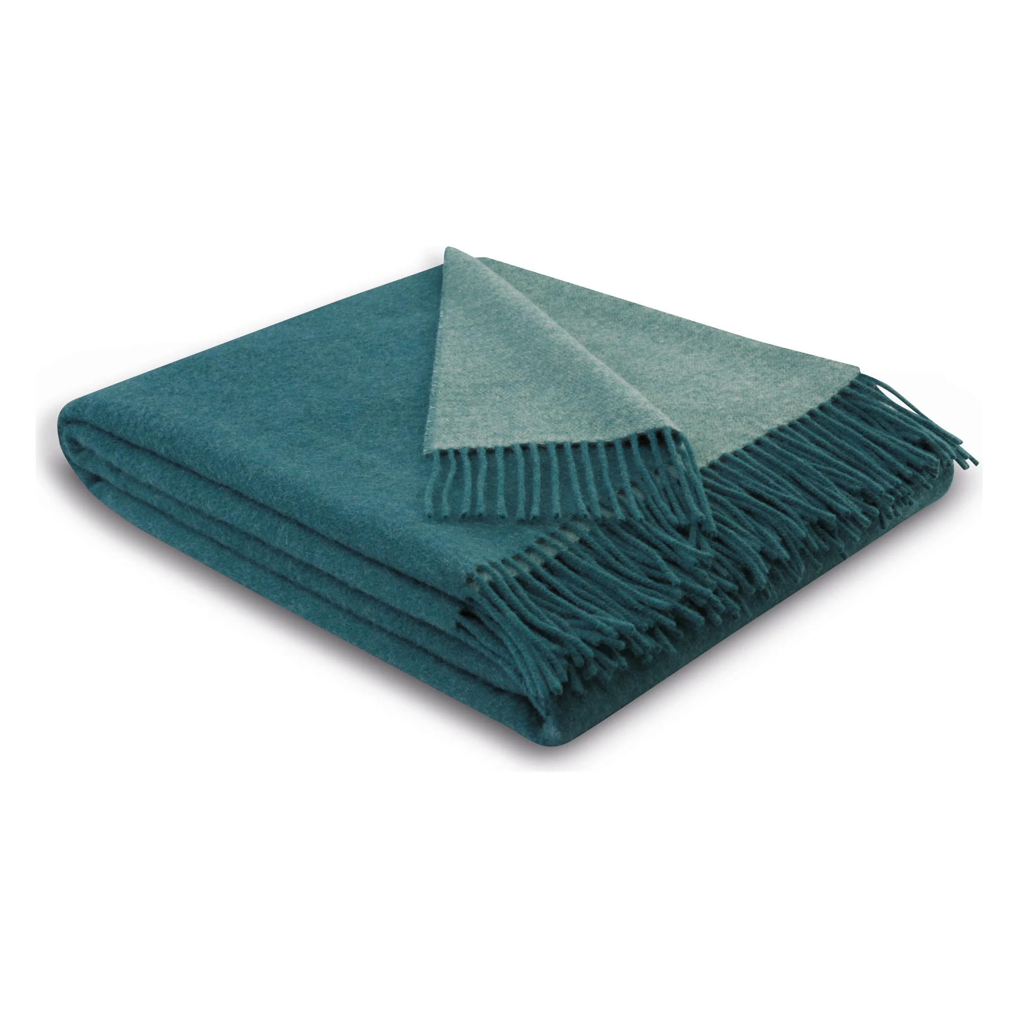 Biederlack Plaid KASCHMIR Teal-Green
